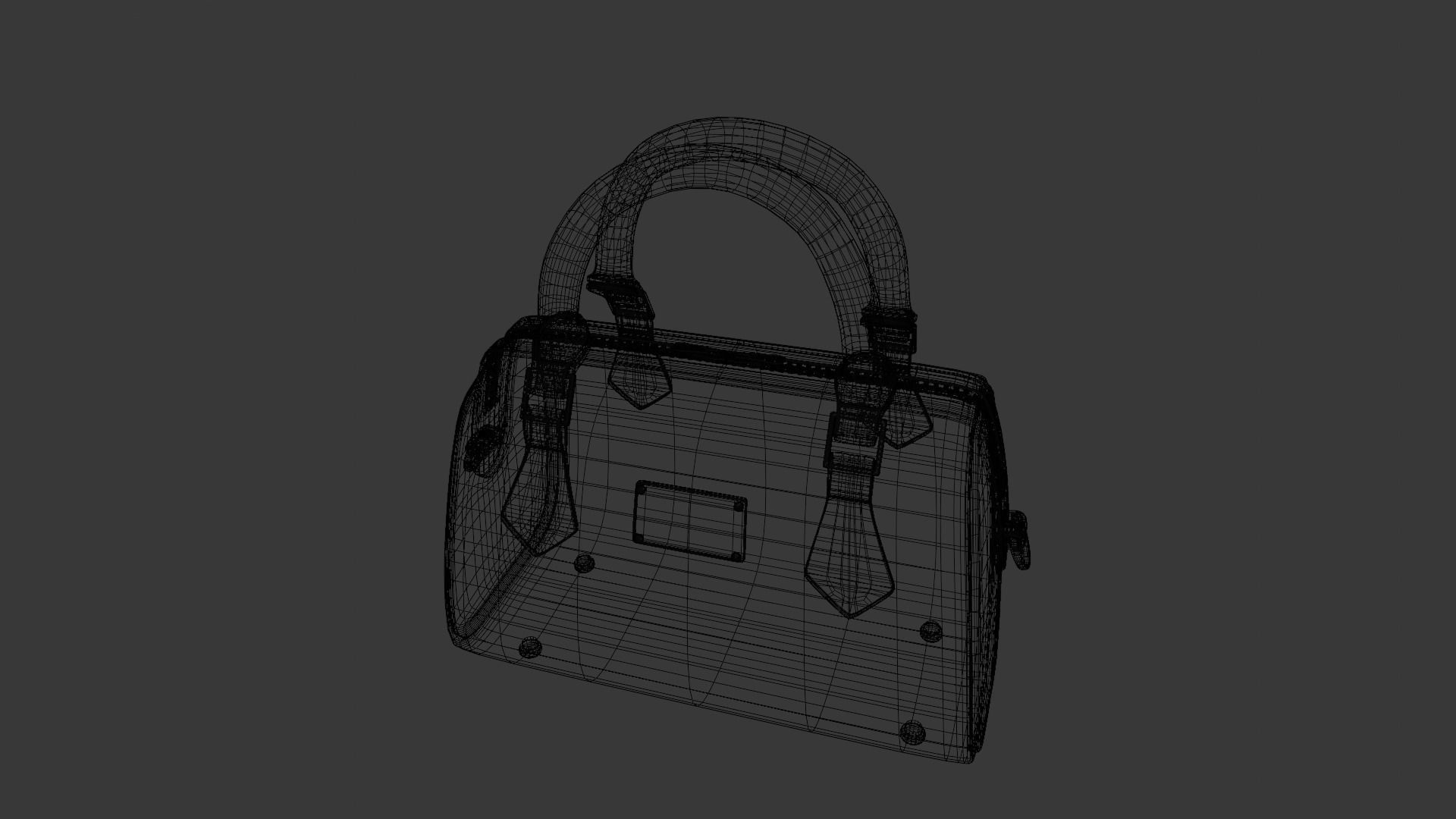  Women Handbag 3D Model Low-poly 3D model_11