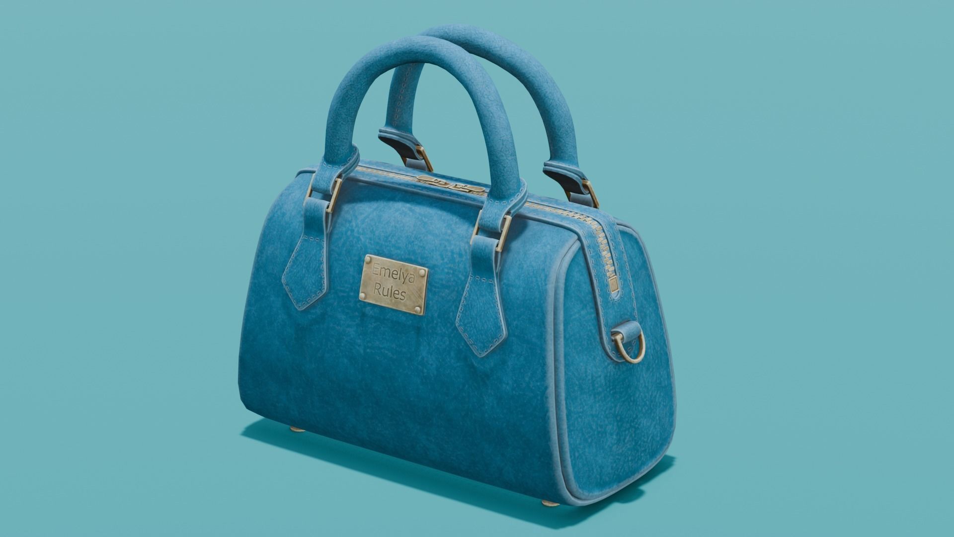  Women Handbag 3D Model Low-poly 3D model_5