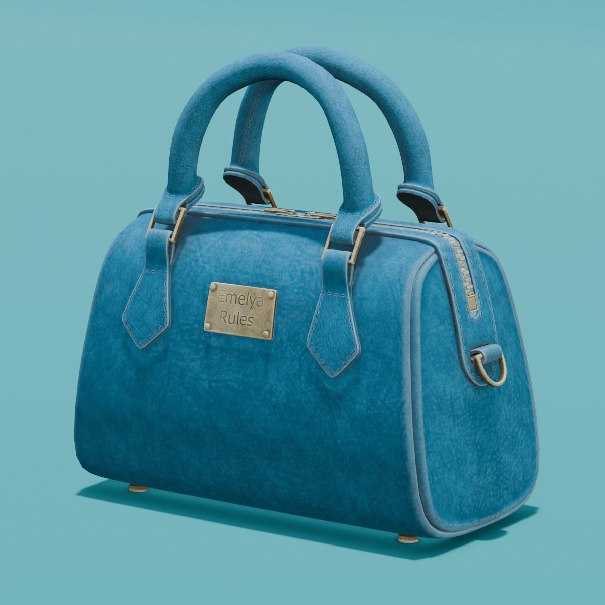  Women Handbag 3D Model Low-poly 3D model_4