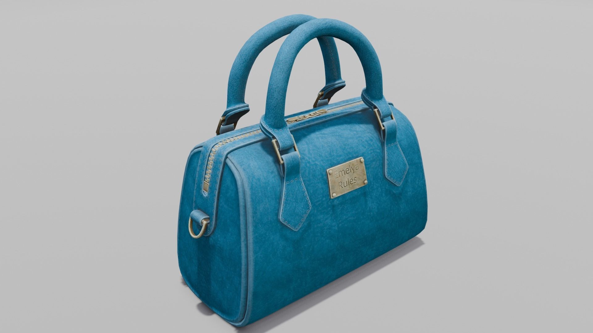  Women Handbag 3D Model Low-poly 3D model_10