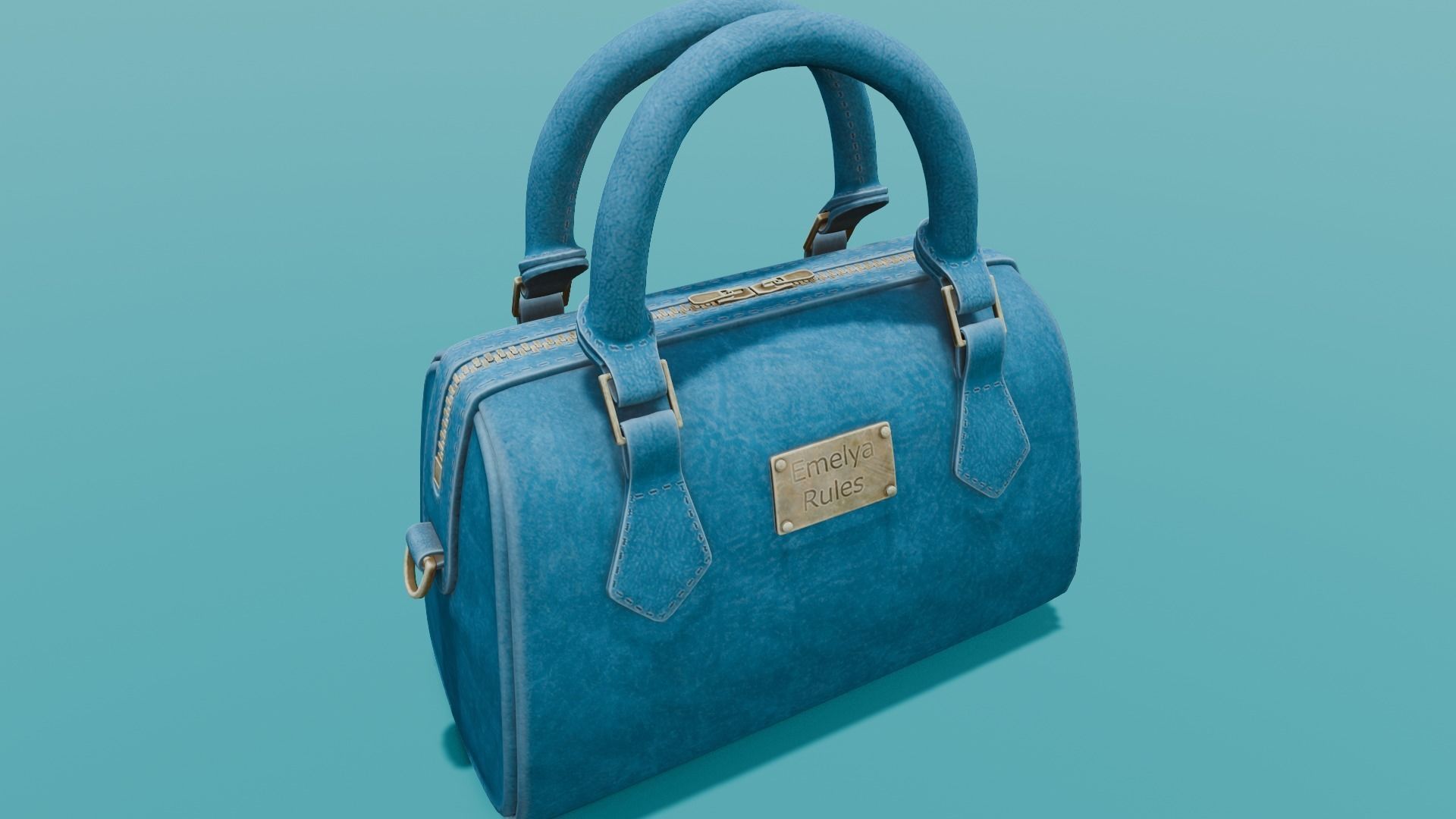  Women Handbag 3D Model Low-poly 3D model_12