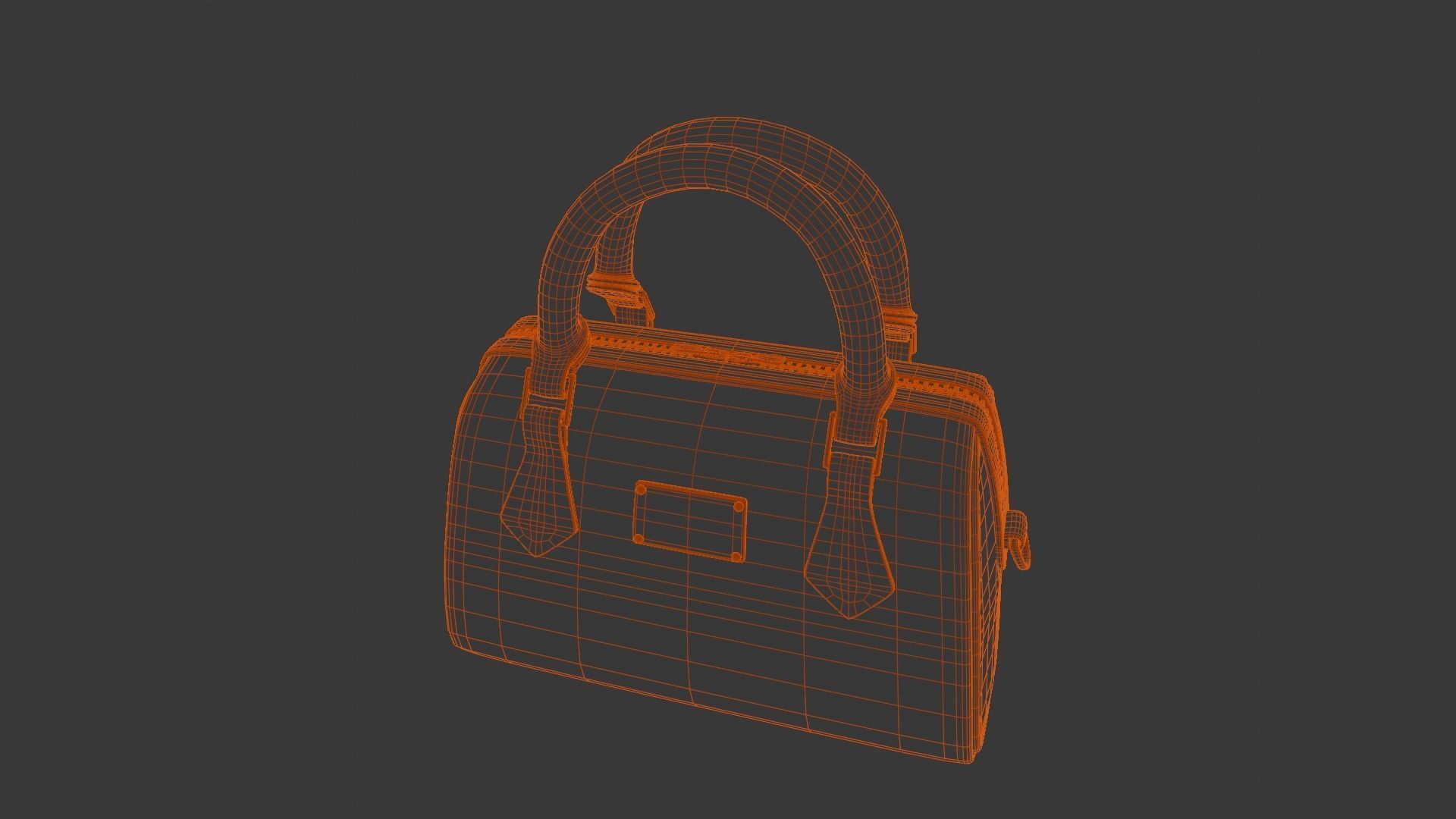  Women Handbag 3D Model Low-poly 3D model_14