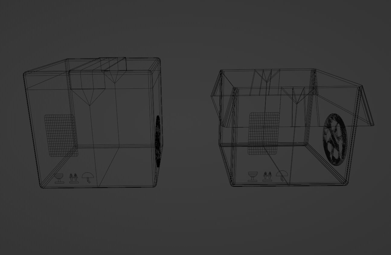 Low poly Box Low-poly 3D model_6
