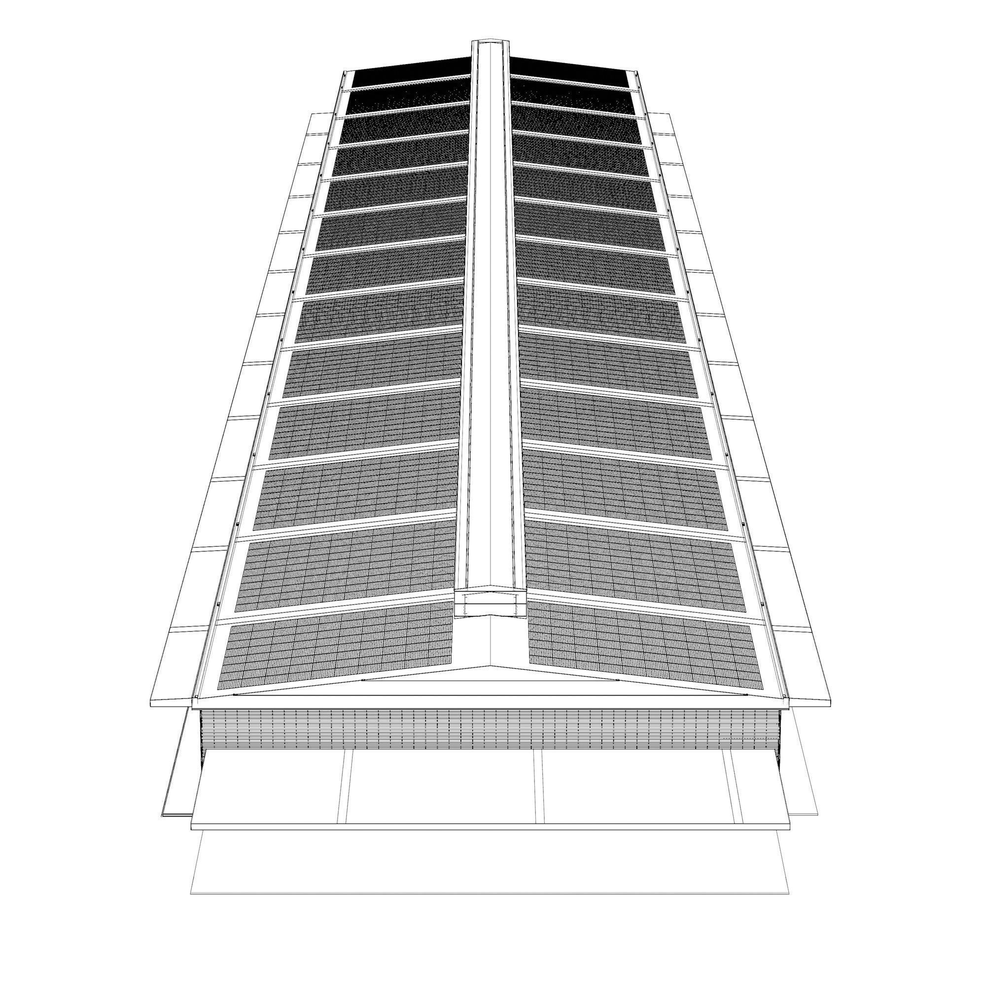 Solar roof on factory 24e01 3D model_6
