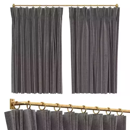 French Curtain with a rotating cornice