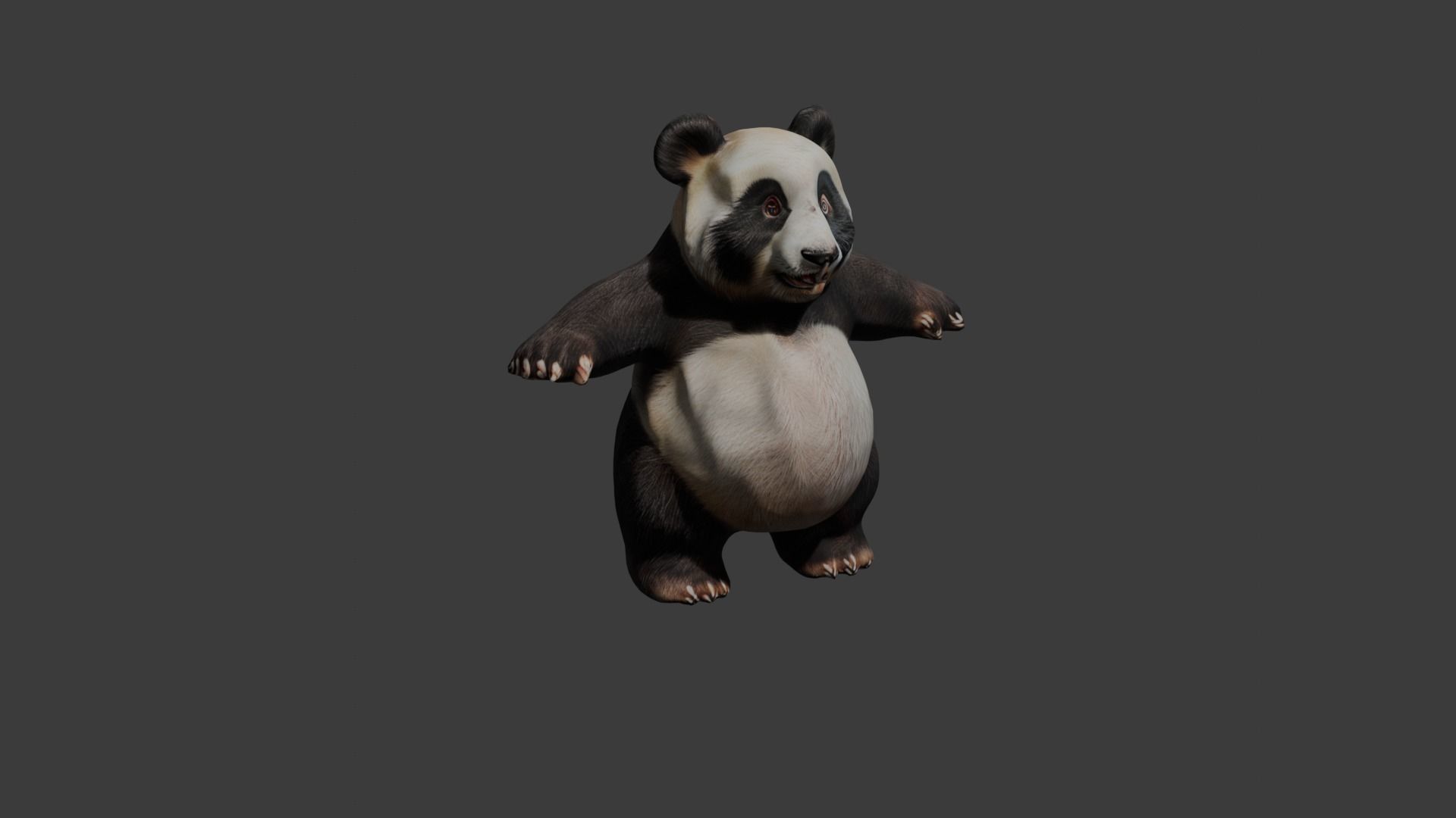 Panda 3d model free download Free low-poly 3D model_1