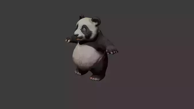 Panda 3d model free download Free low-poly 3D model