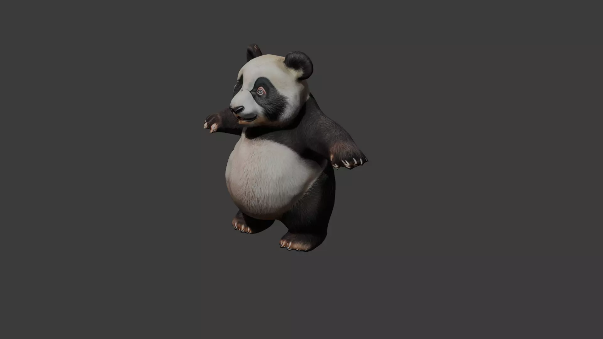 Panda 3d model free download Free low-poly 3D model_0