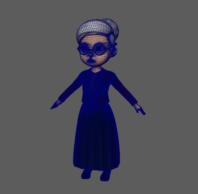 Grandma 3D model_1