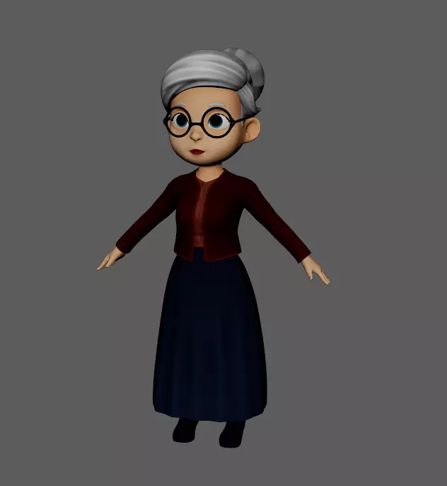 Grandma 3D model_0