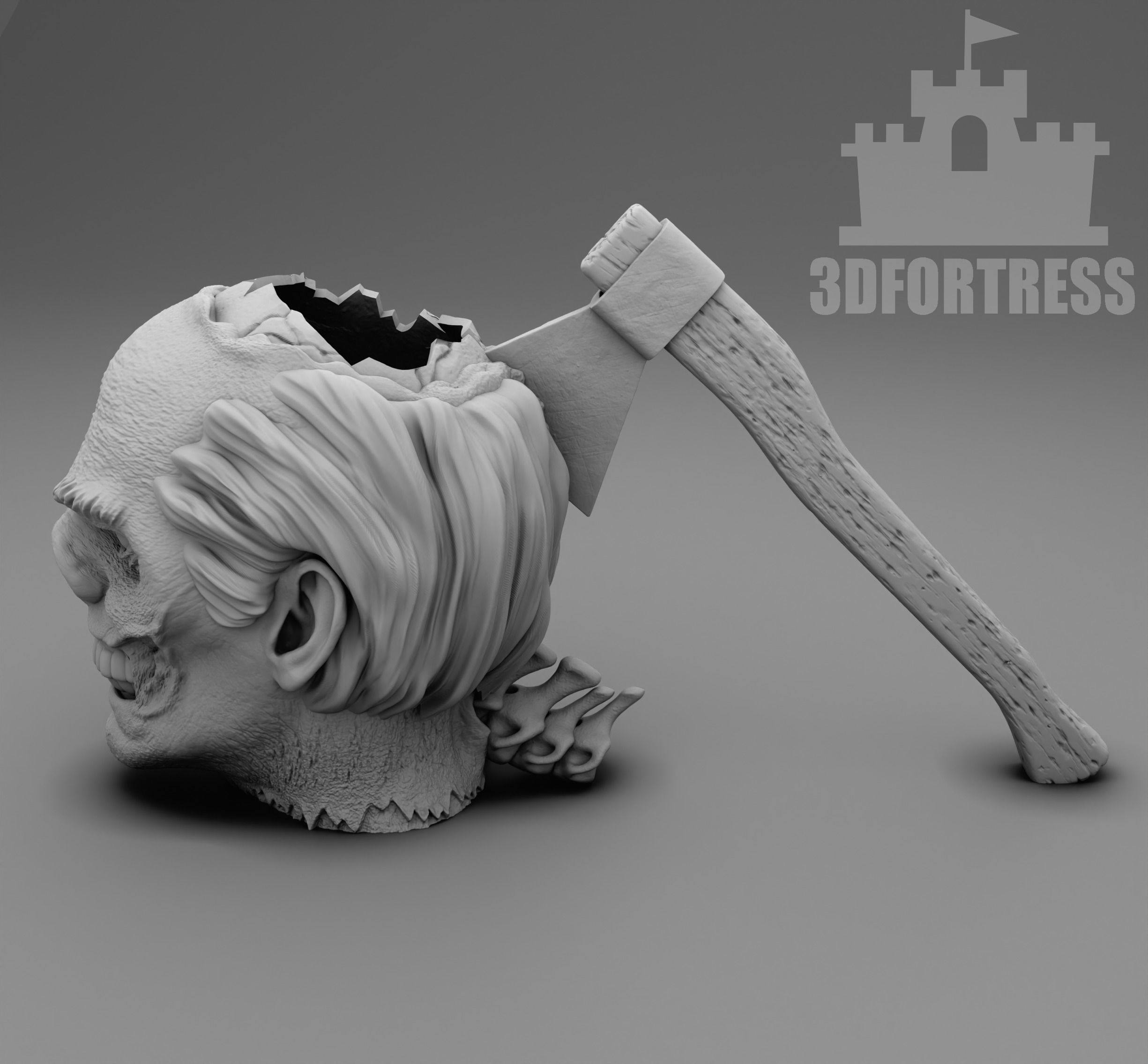 Zombie Cup 3D print model_3