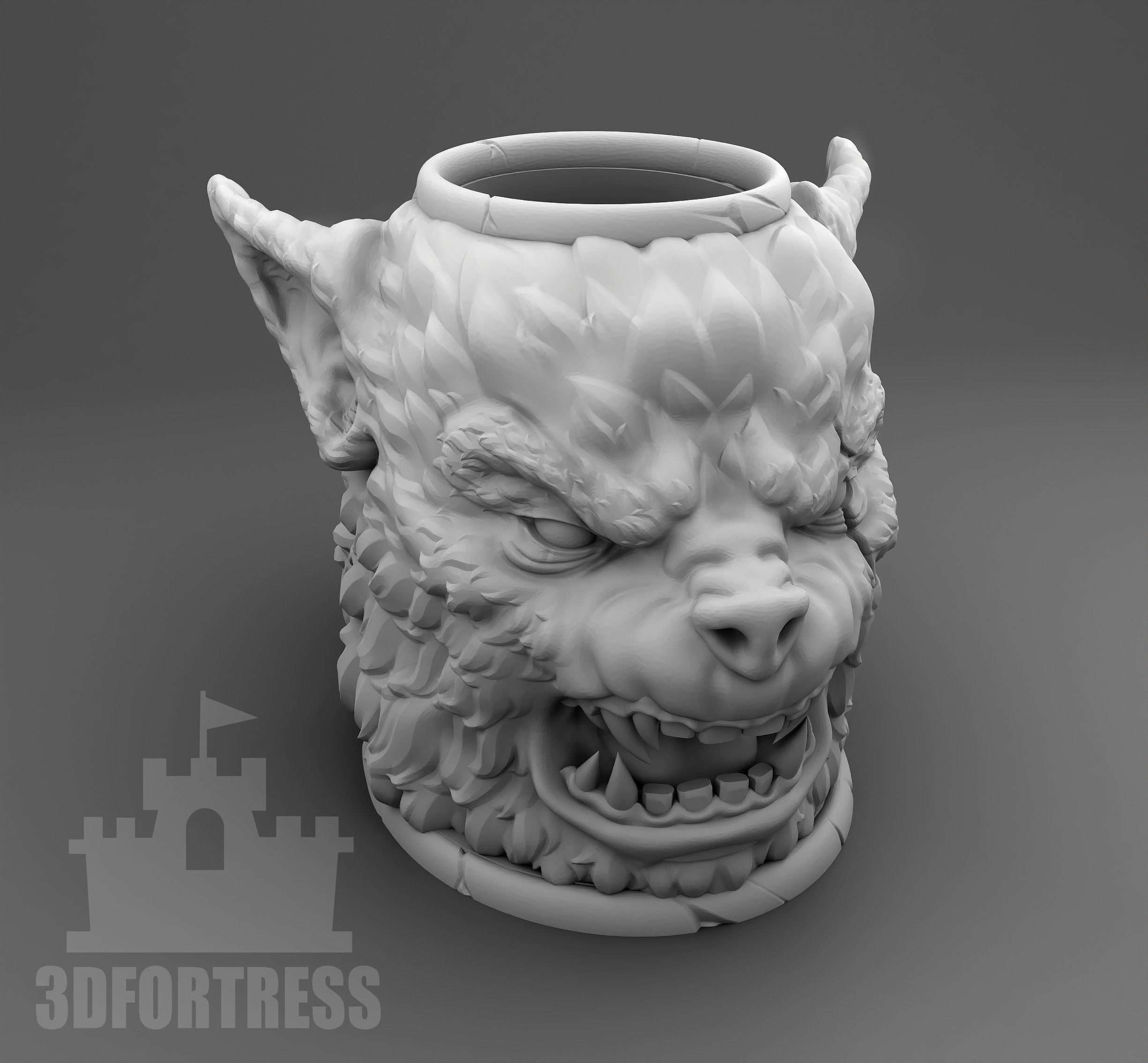 Werewolf 3D print model_1