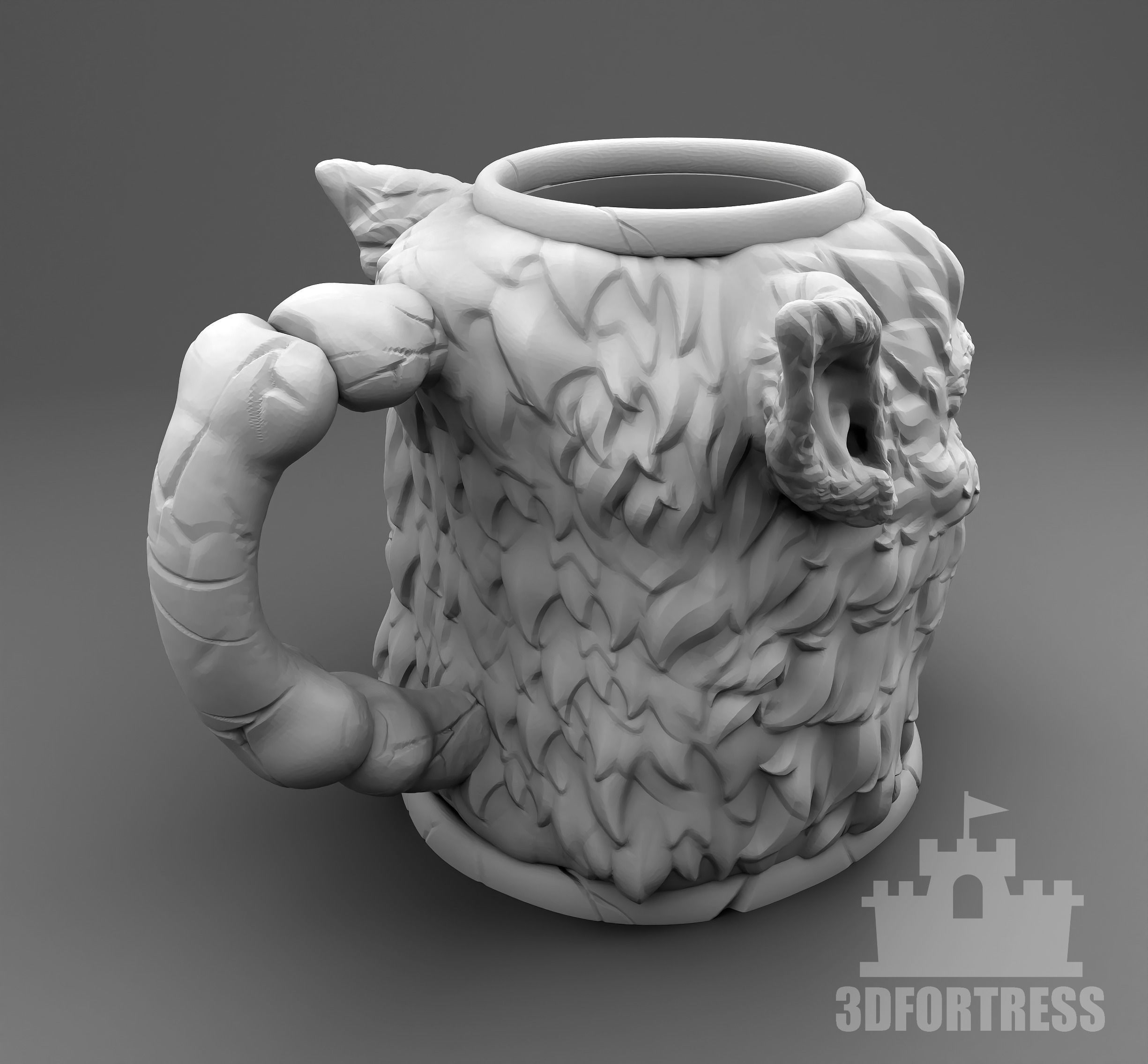 Werewolf 3D print model_2