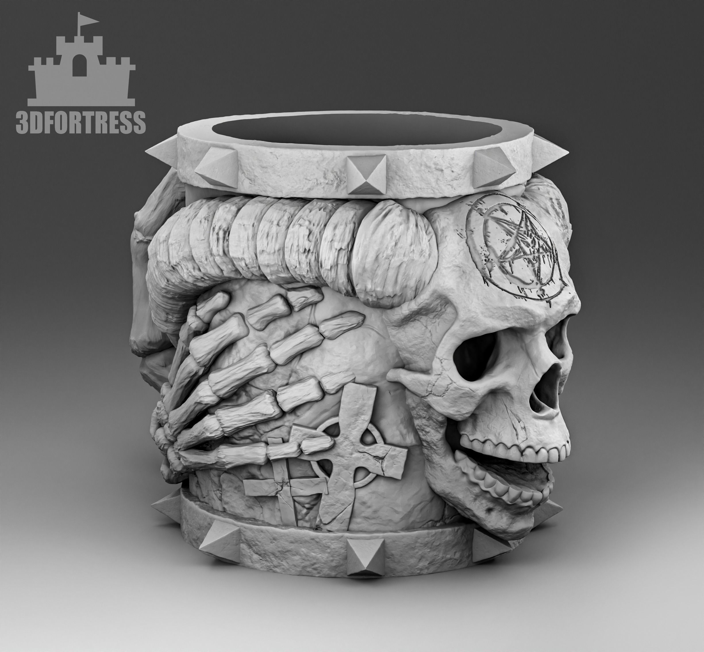 Mystical cup 3D print model_3