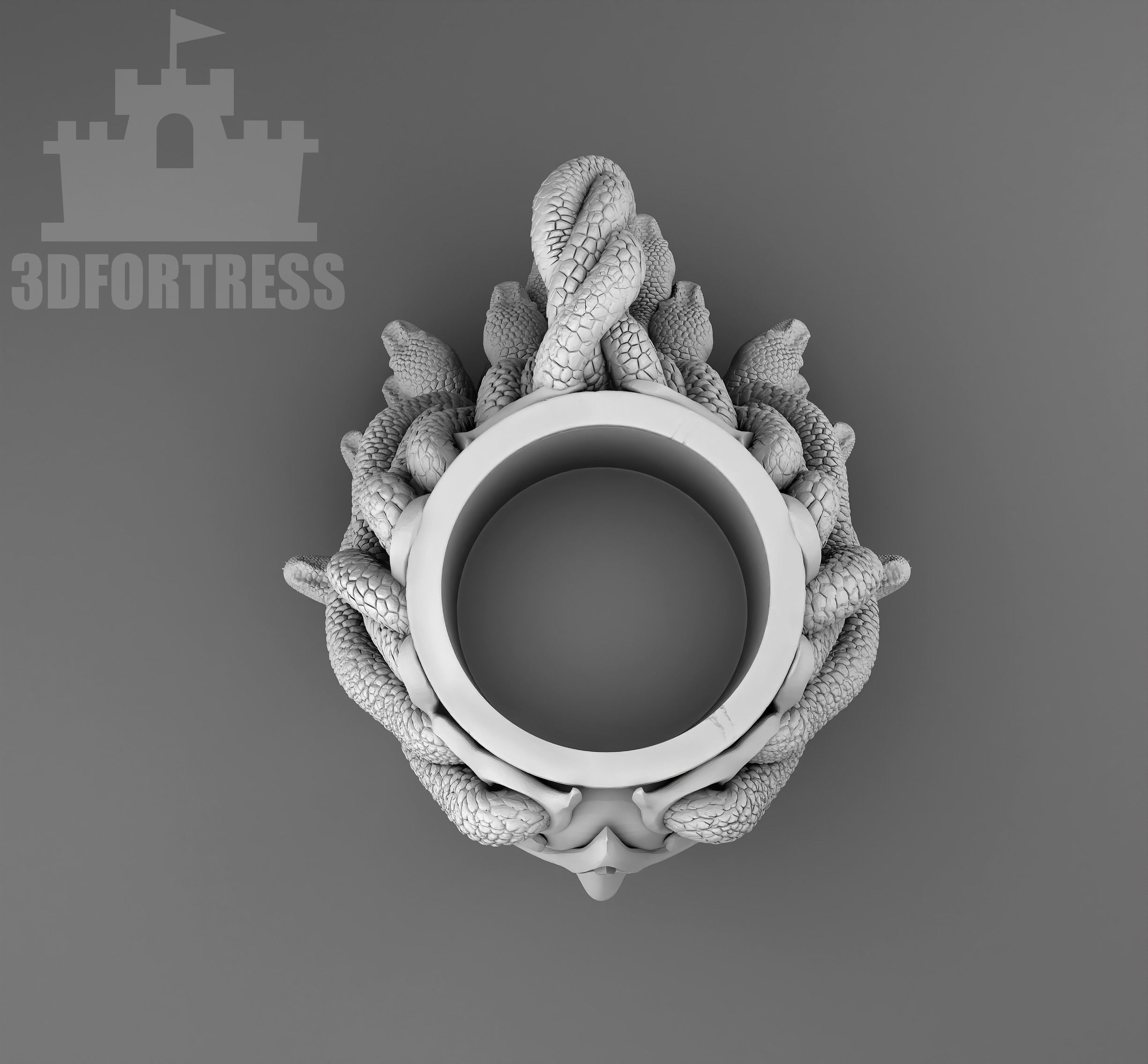 Meduza 3D print model_4