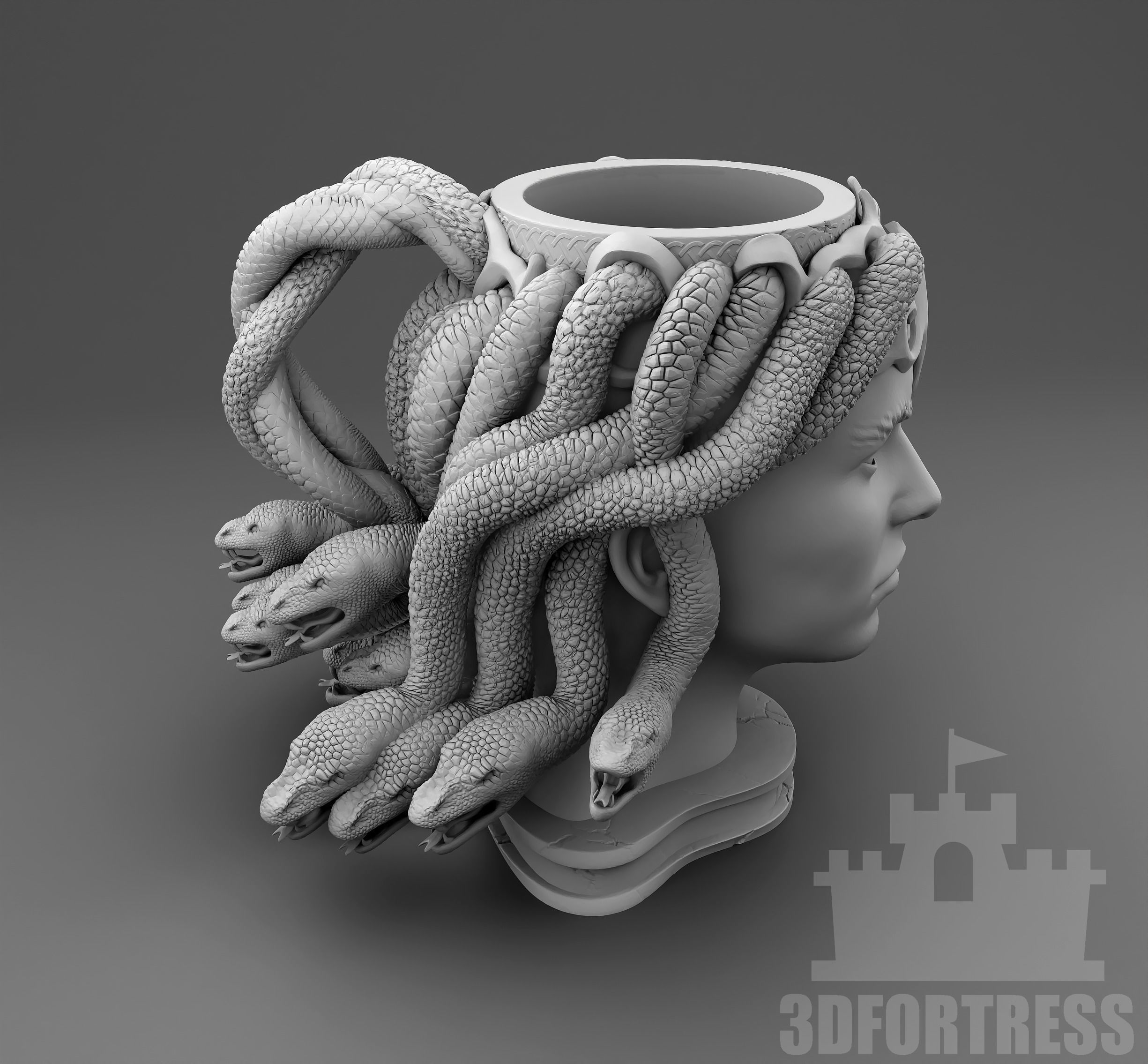 Meduza 3D print model_3
