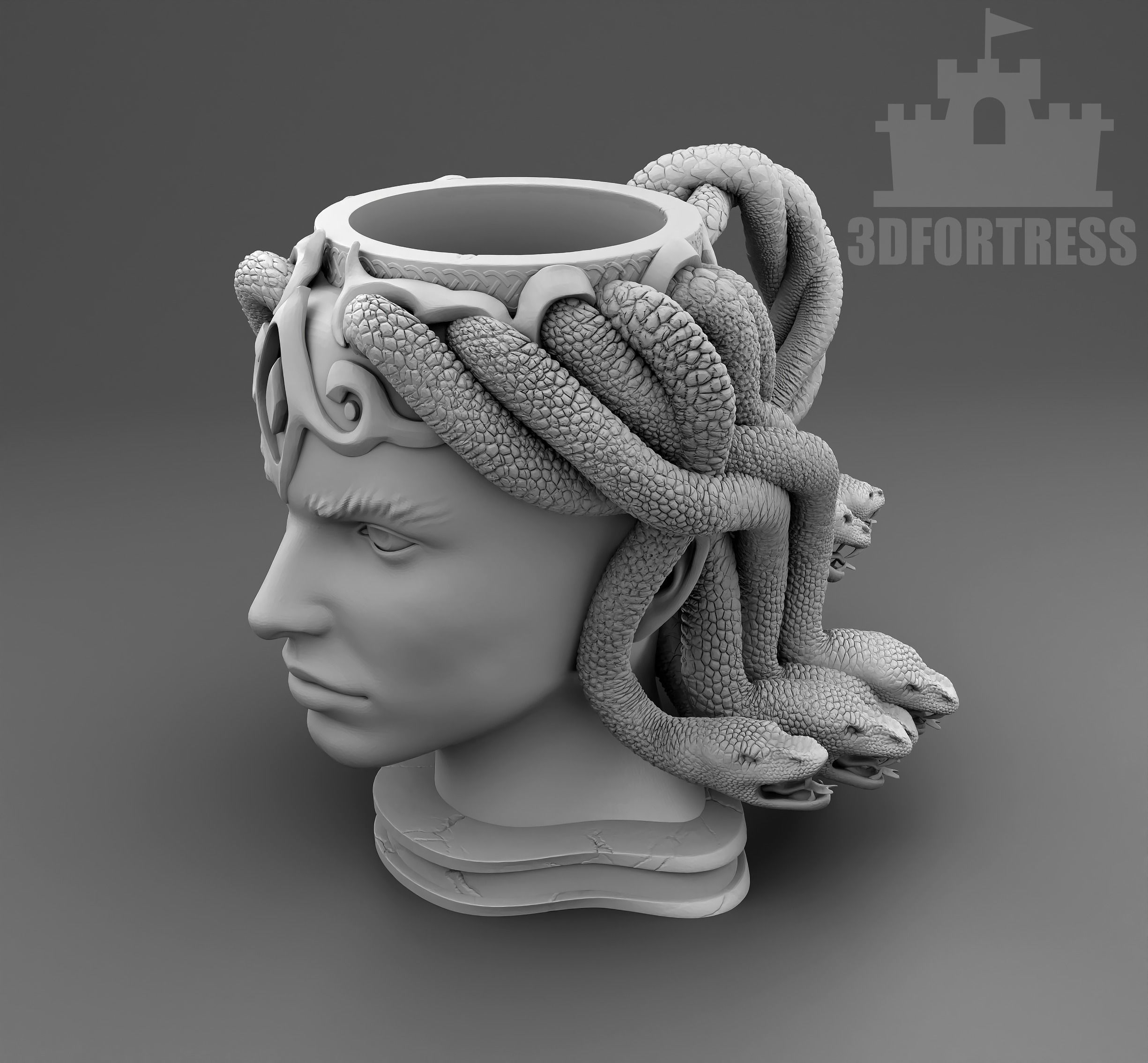 Meduza 3D print model_1