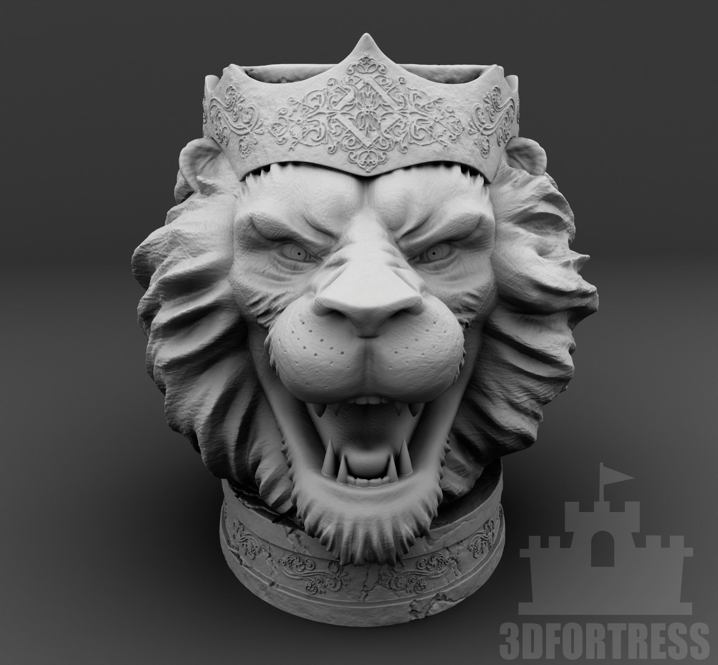 Lion- 3D print model_1