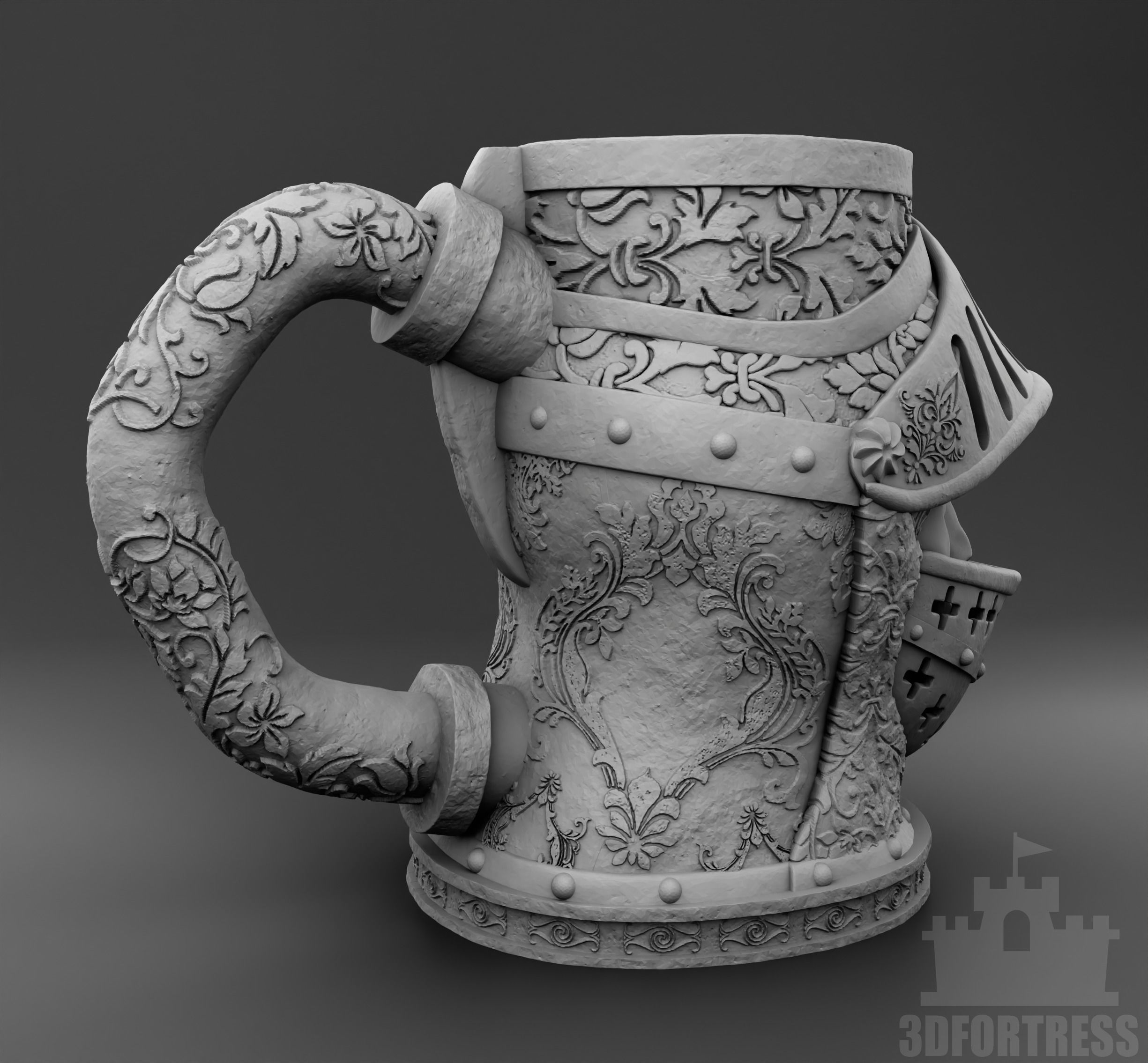 Knight 3D print model_2