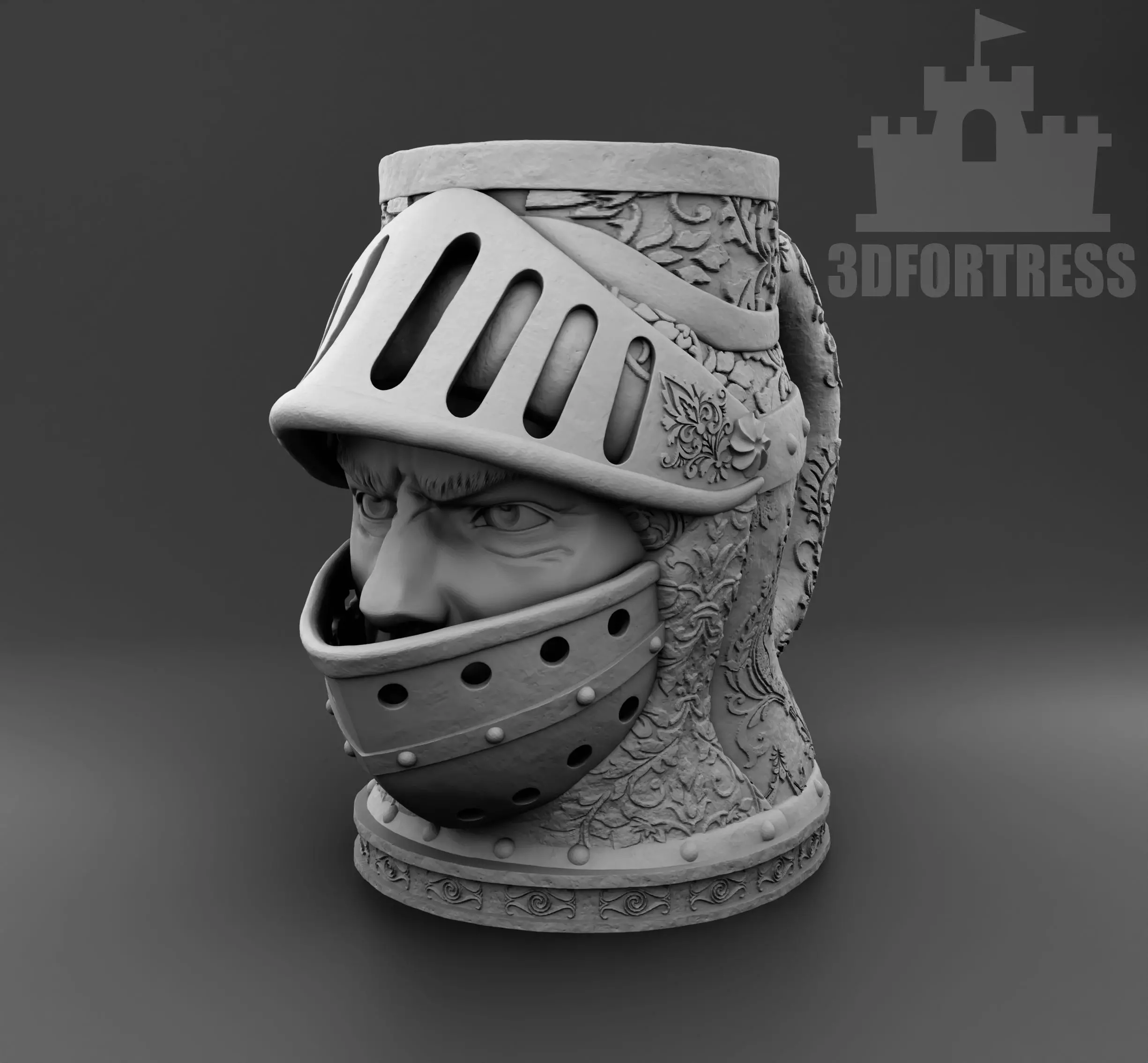 Knight 3D print model_0