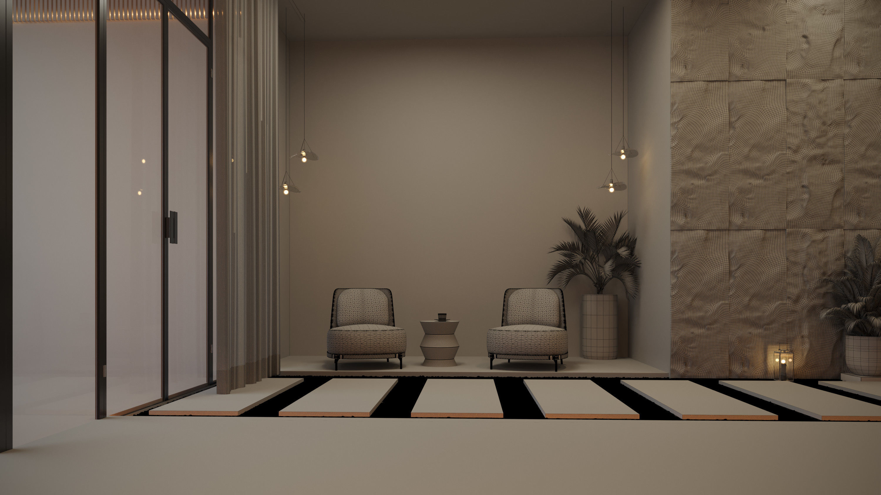 sauna and spa interior 3d model 3D model_7