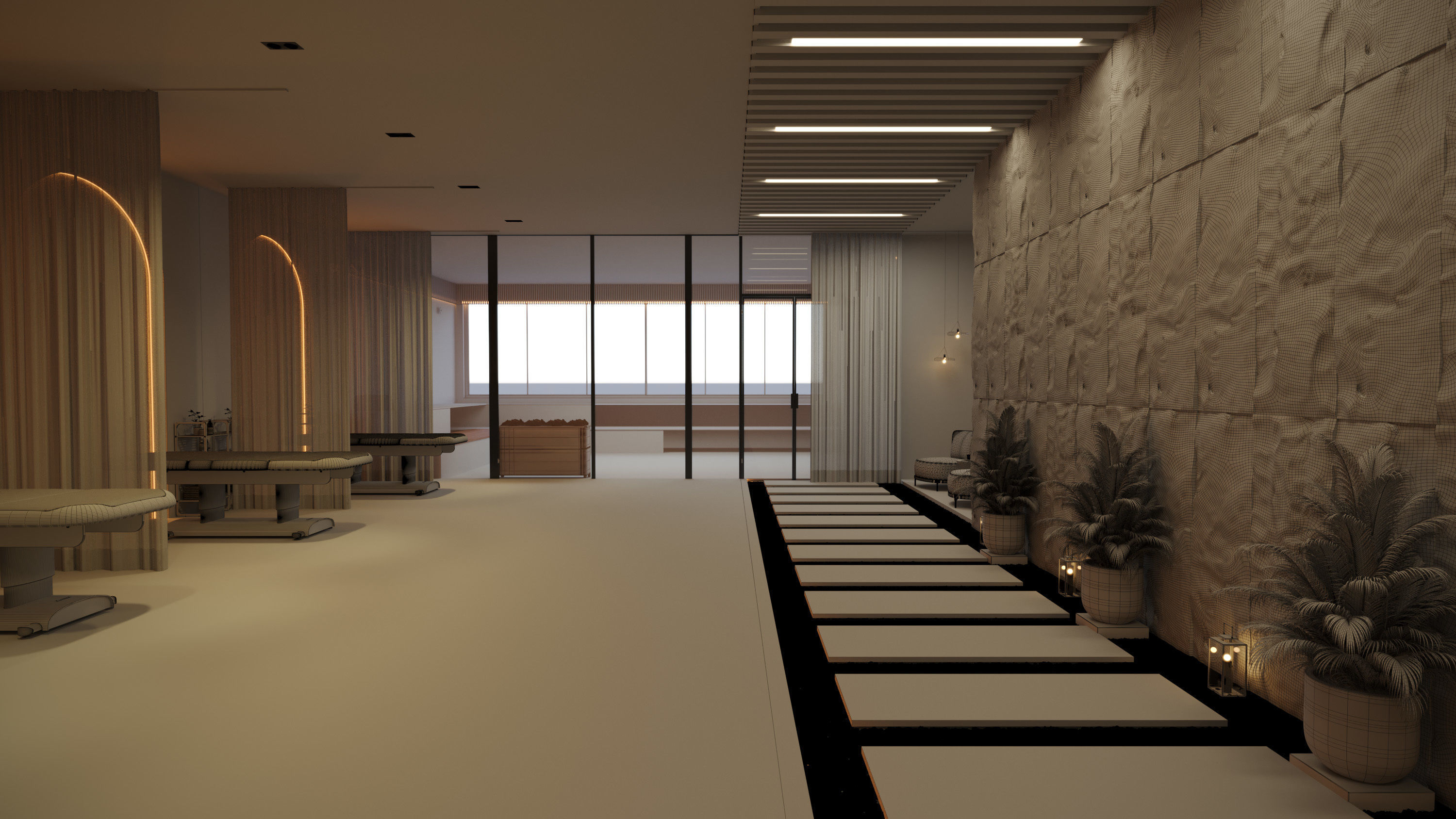 sauna and spa interior 3d model 3D model_6