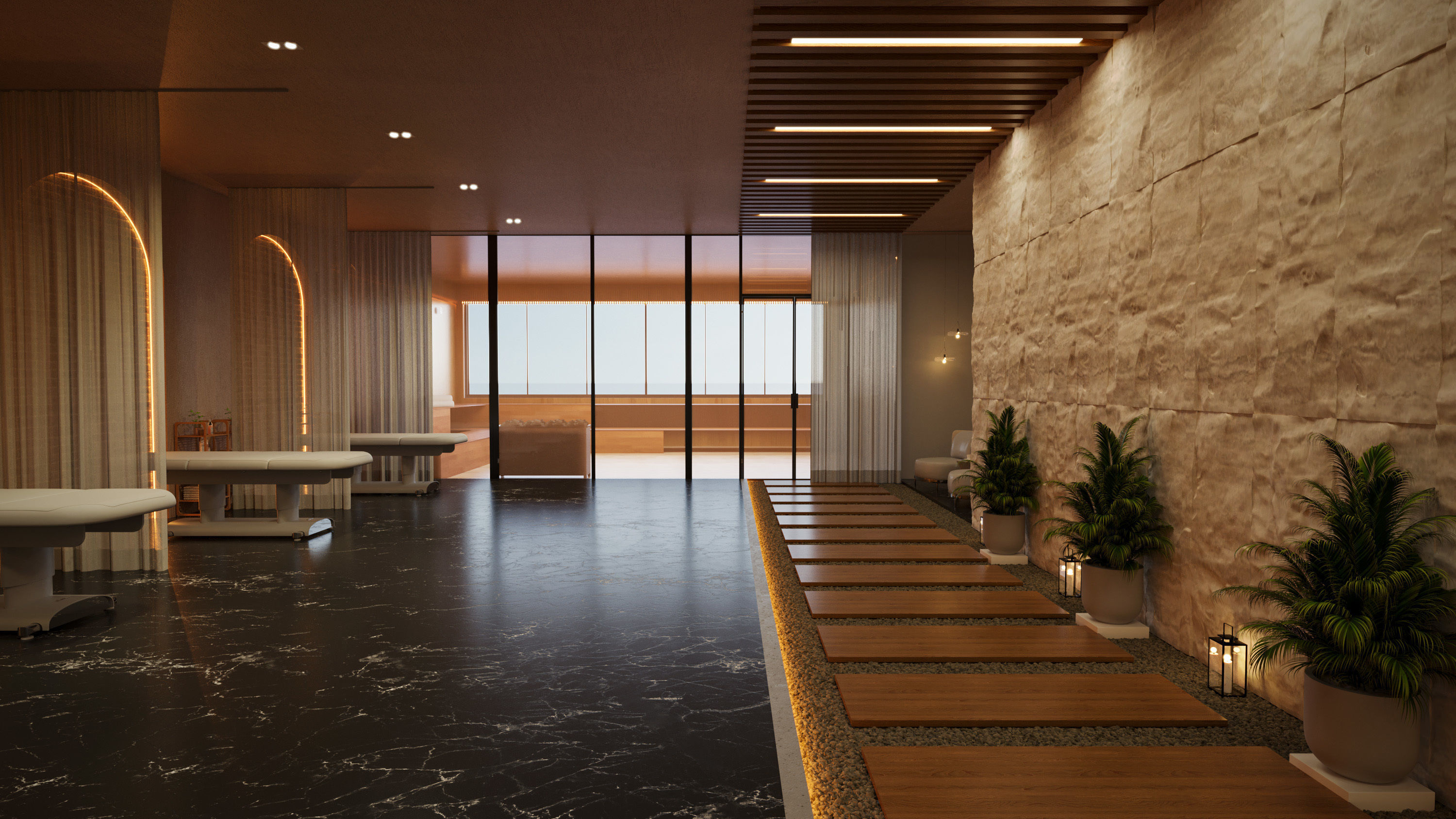 sauna and spa interior 3d model 3D model_2