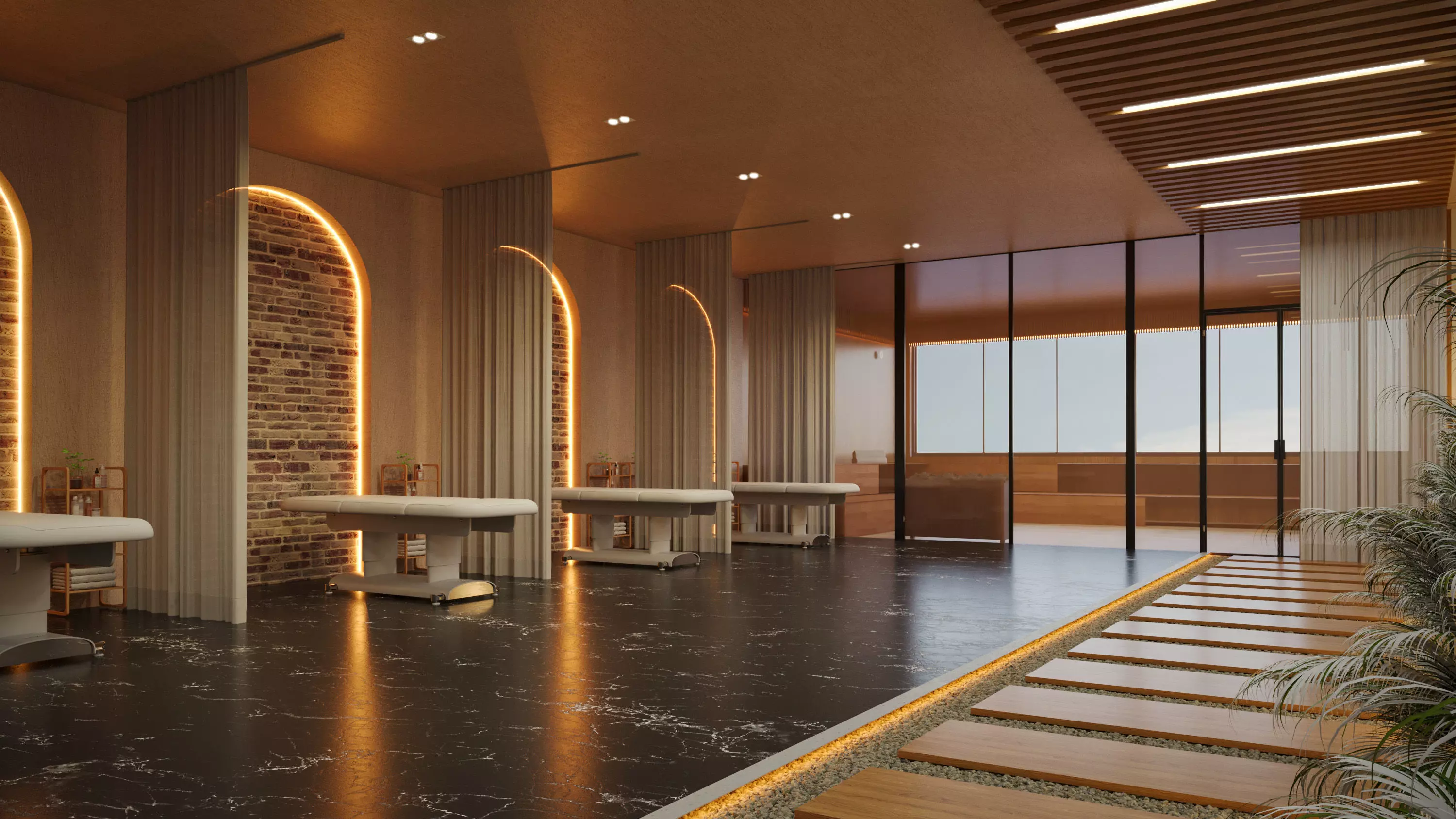 sauna and spa interior 3d model 3D model_0