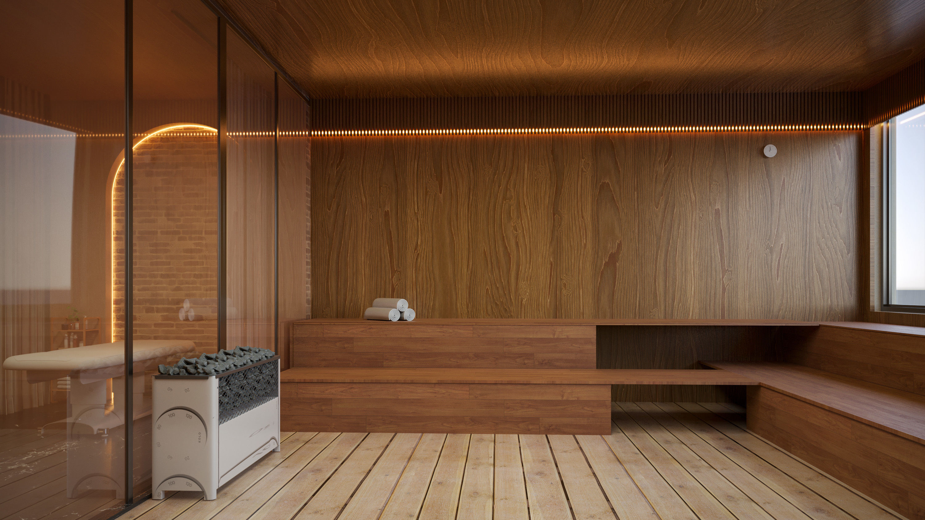 sauna and spa interior 3d model 3D model_1