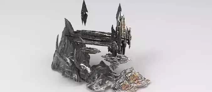 Crystal Light moon Shard Rock stone 3