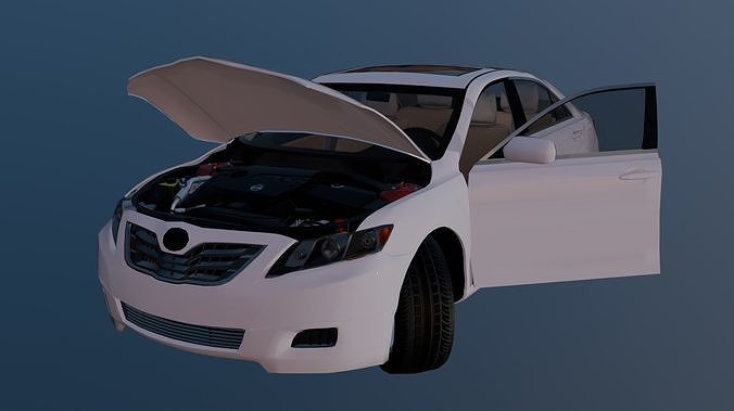 Realistic Toyota Camry 2010 Low-poly 3D model