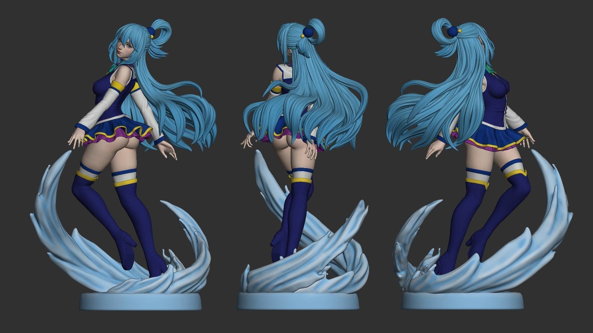 Aqua Konosuba 3D print model_1