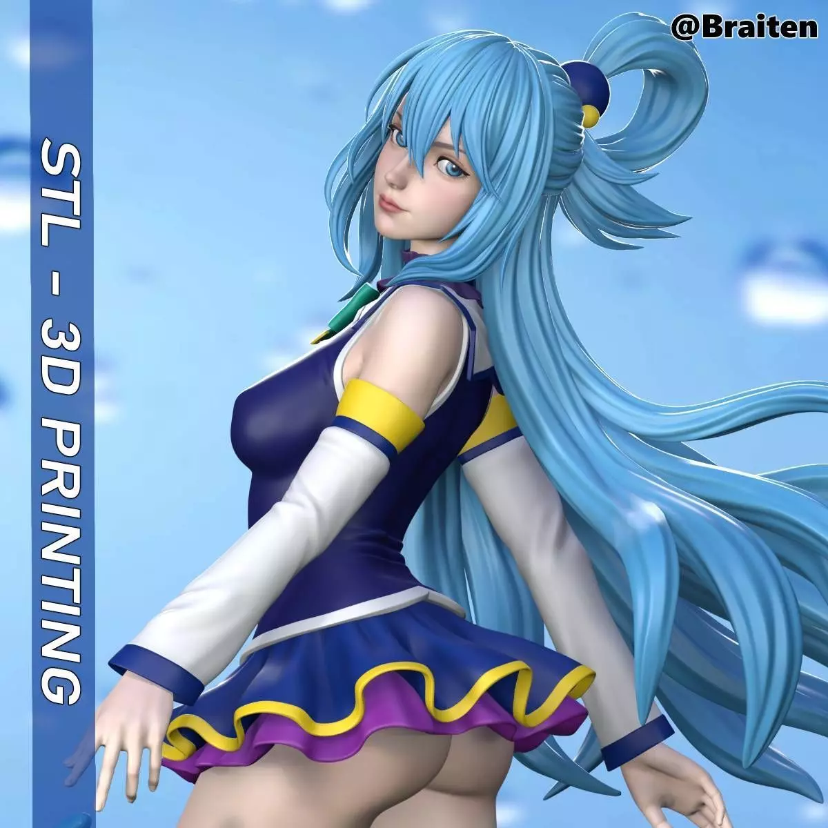 Aqua Konosuba 3D print model_0