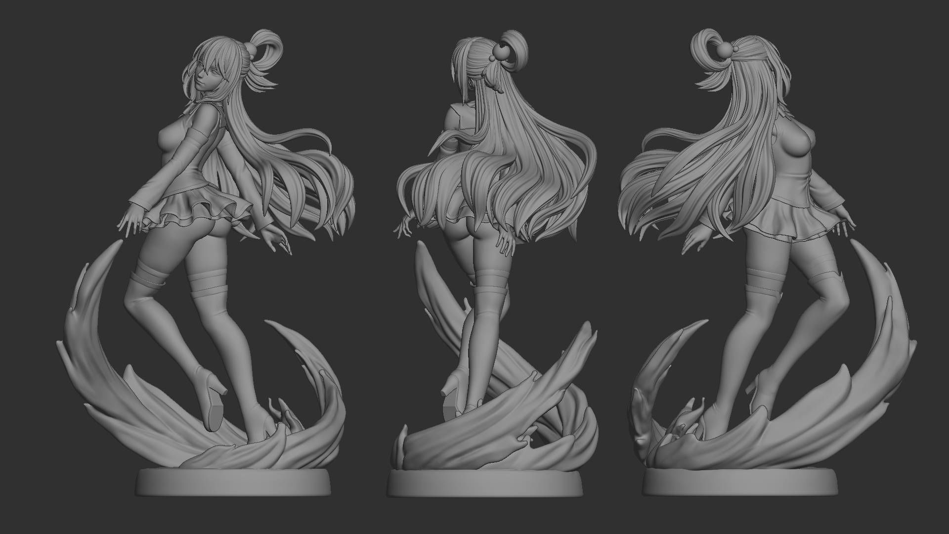 Aqua Konosuba 3D print model_4