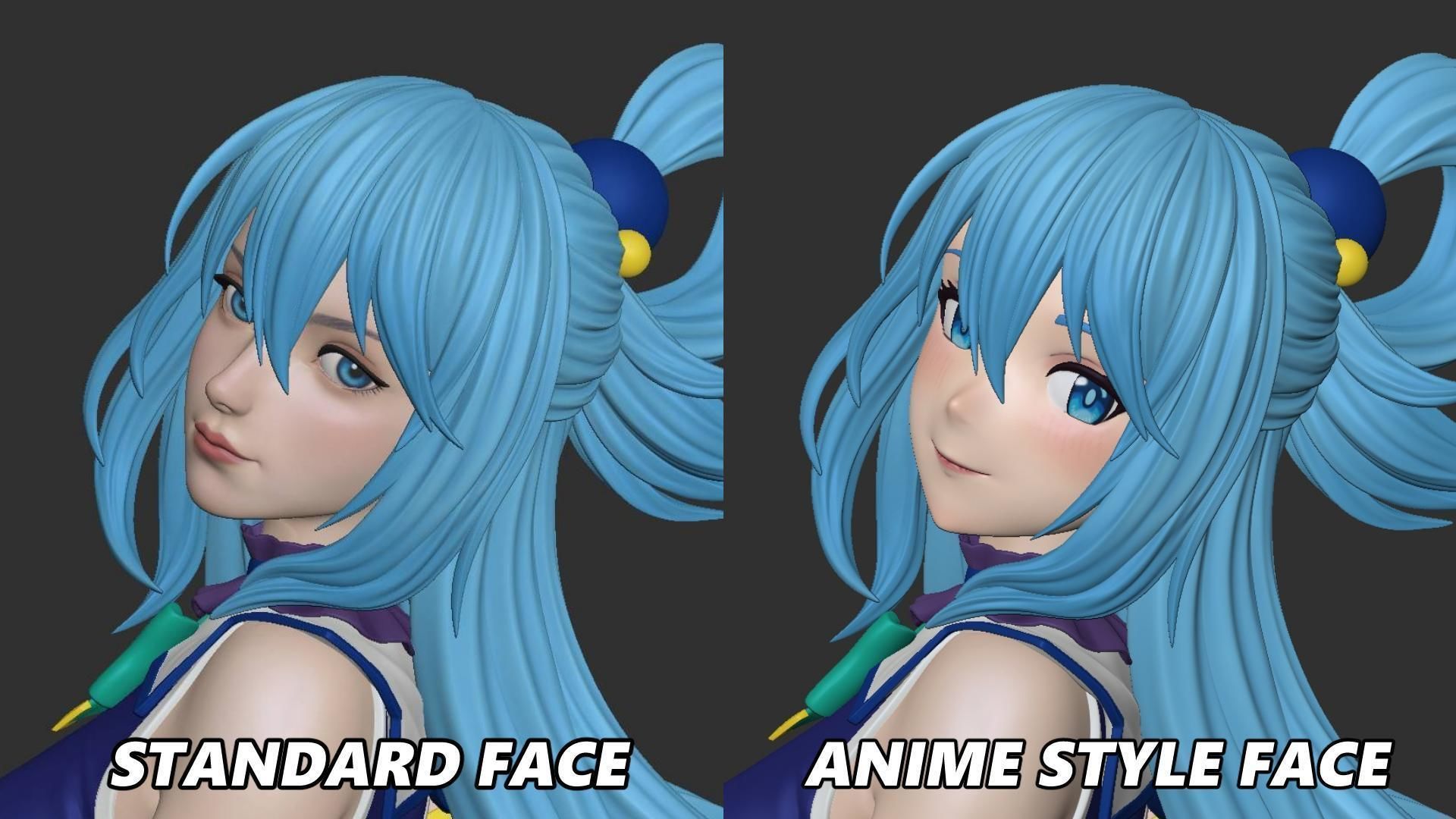 Aqua Konosuba 3D print model_16