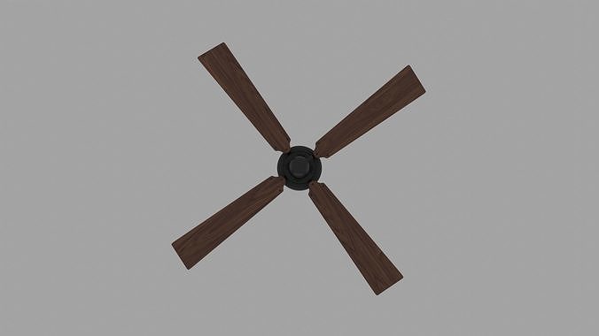 Vintage Ceiling Fan Free 3D model