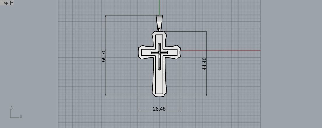  cross 3D print model_9