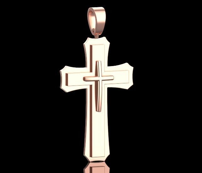  cross 3D print model_3