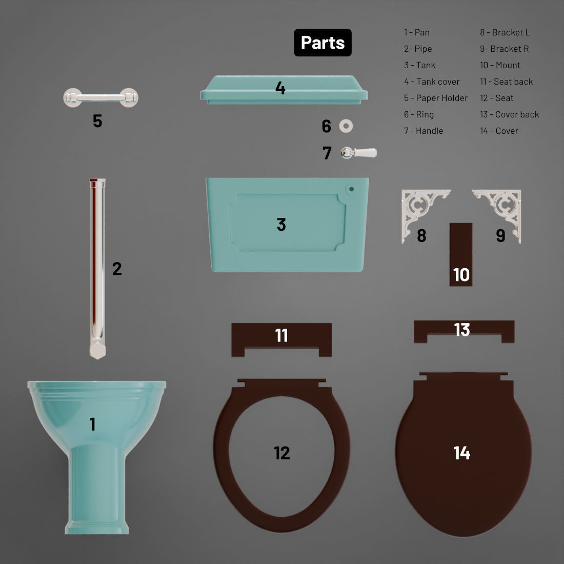 Toilet - 3D printing 3D print model_21