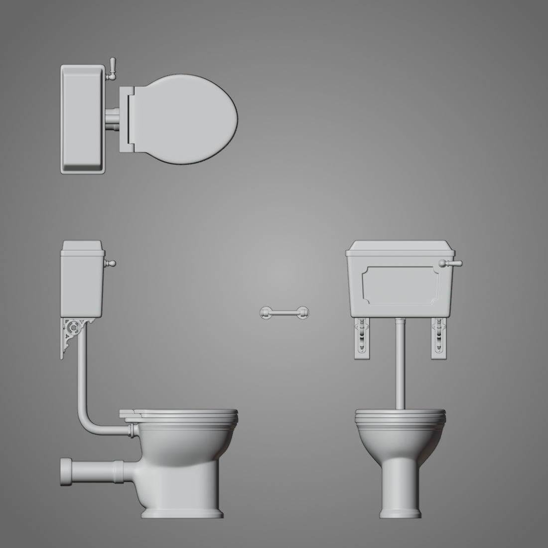 Toilet - 3D printing 3D print model_2