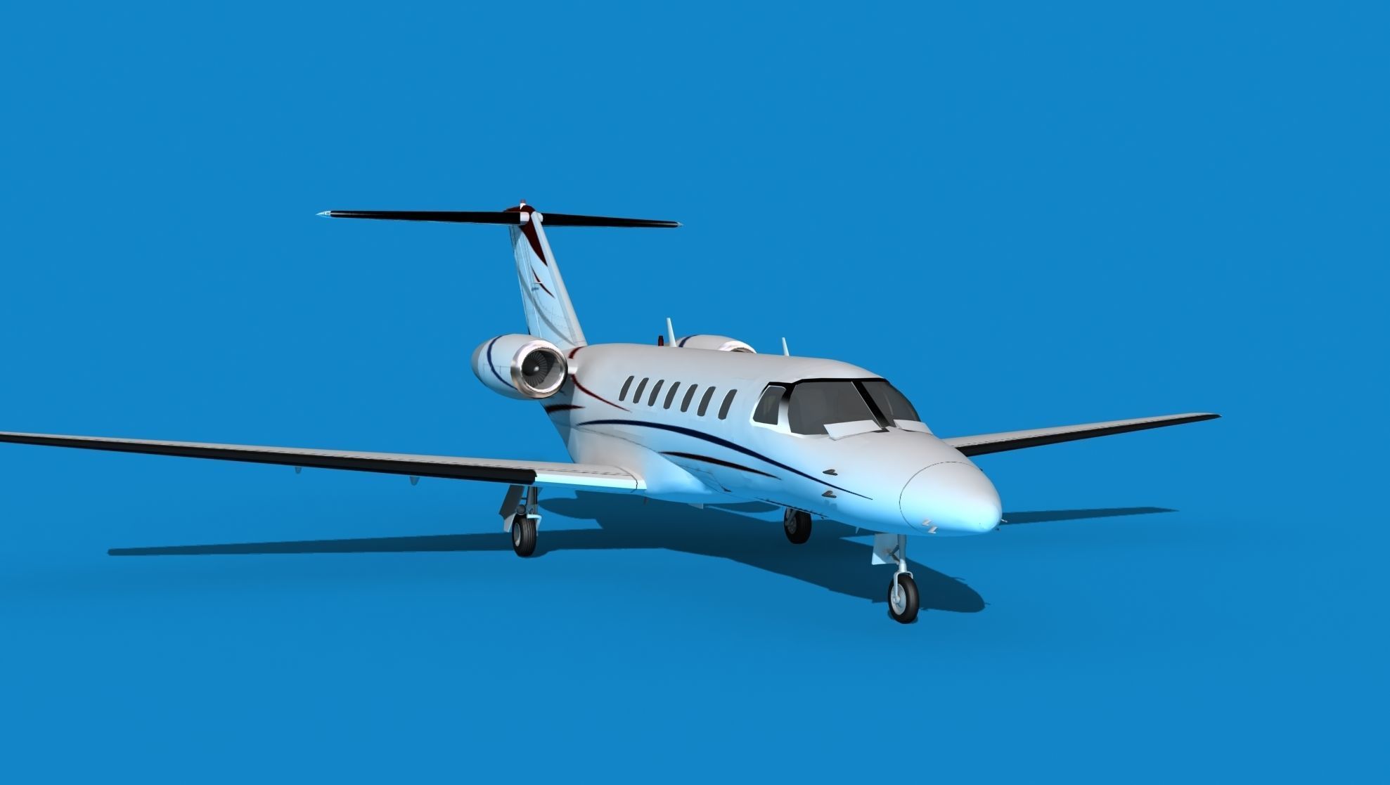 Cessna C528 Citation CJ3 V02 3D model_2