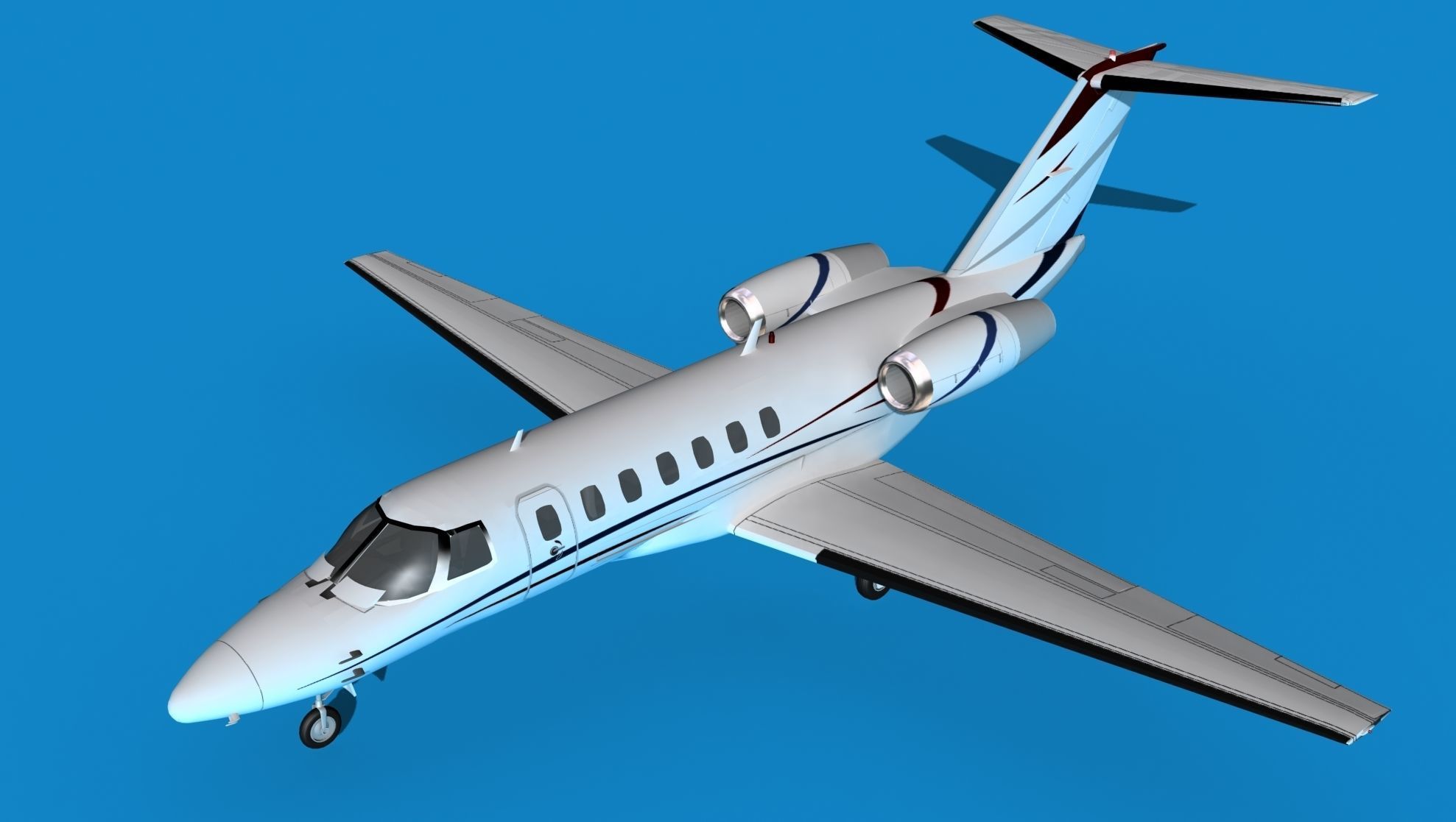 Cessna C528 Citation CJ3 V02 3D model_10