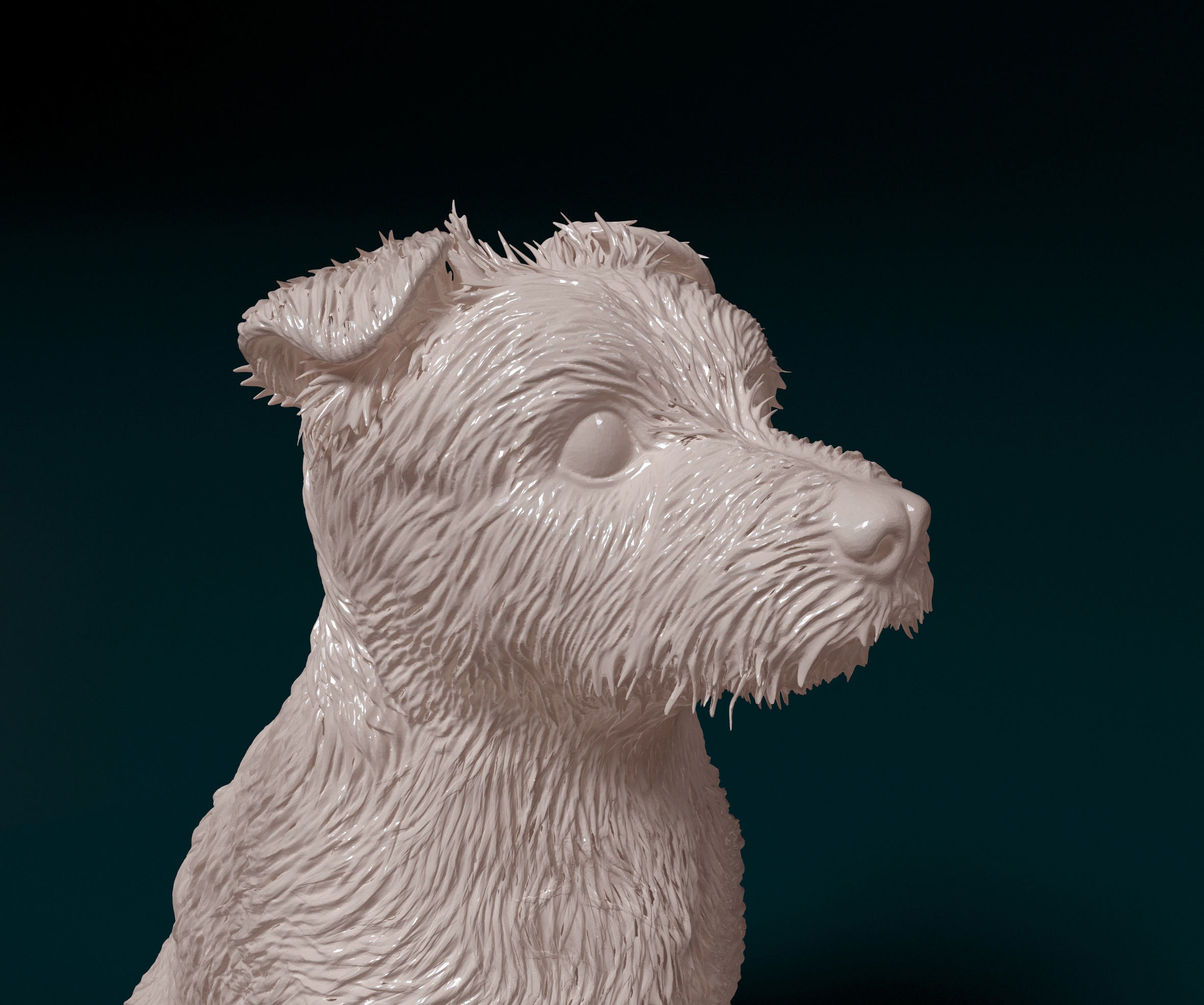 Jack Russell terrier 3D print model_3