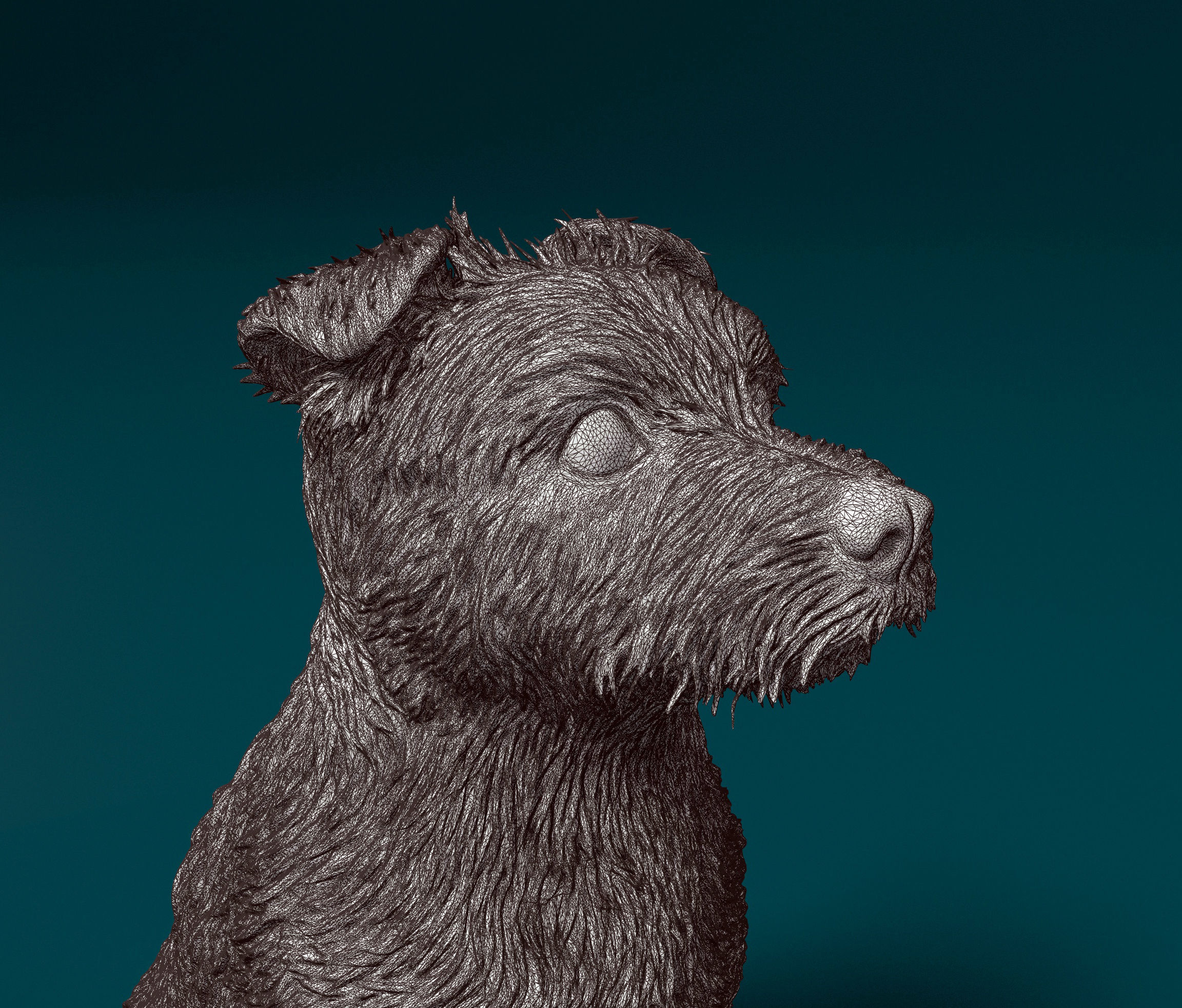 Jack Russell terrier 3D print model_4