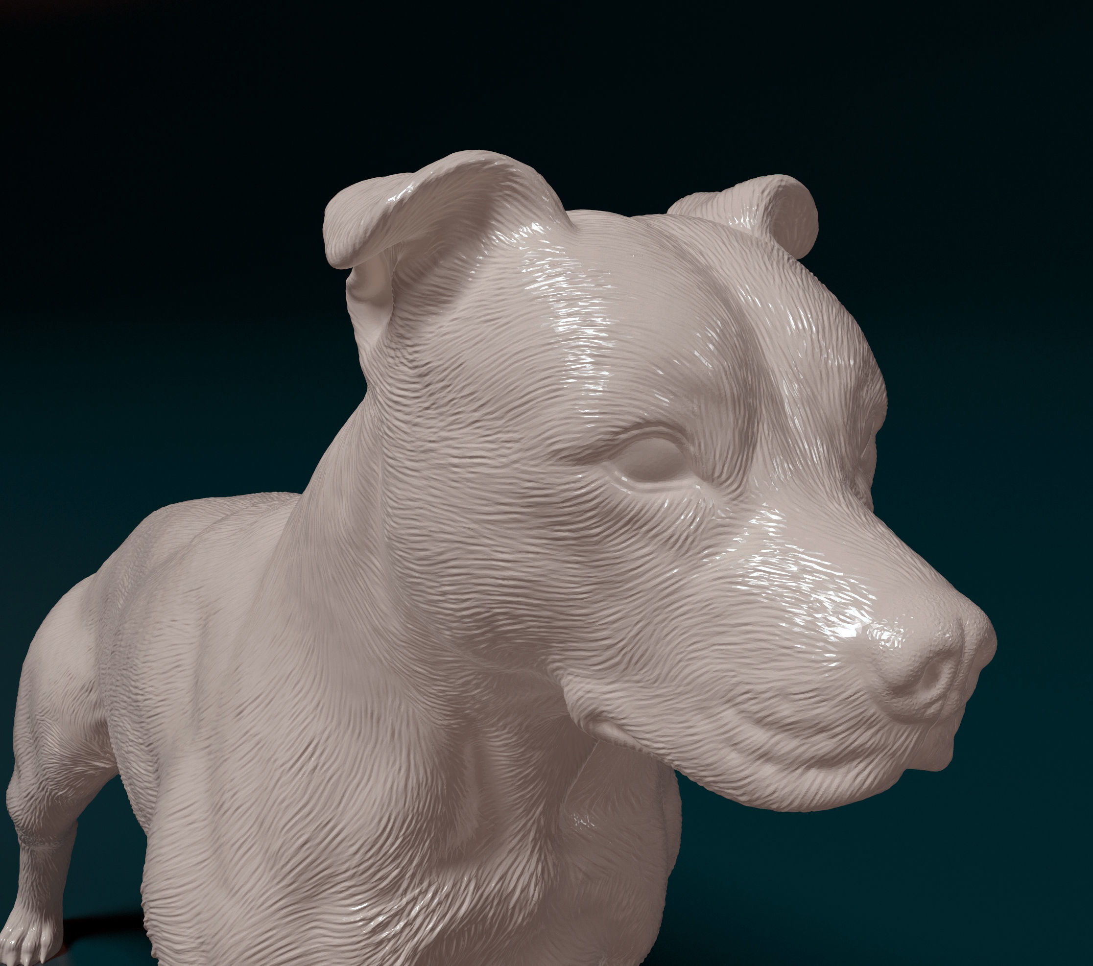 American Pitbull 012 3D print model_6