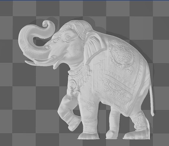 elephant 3D print model