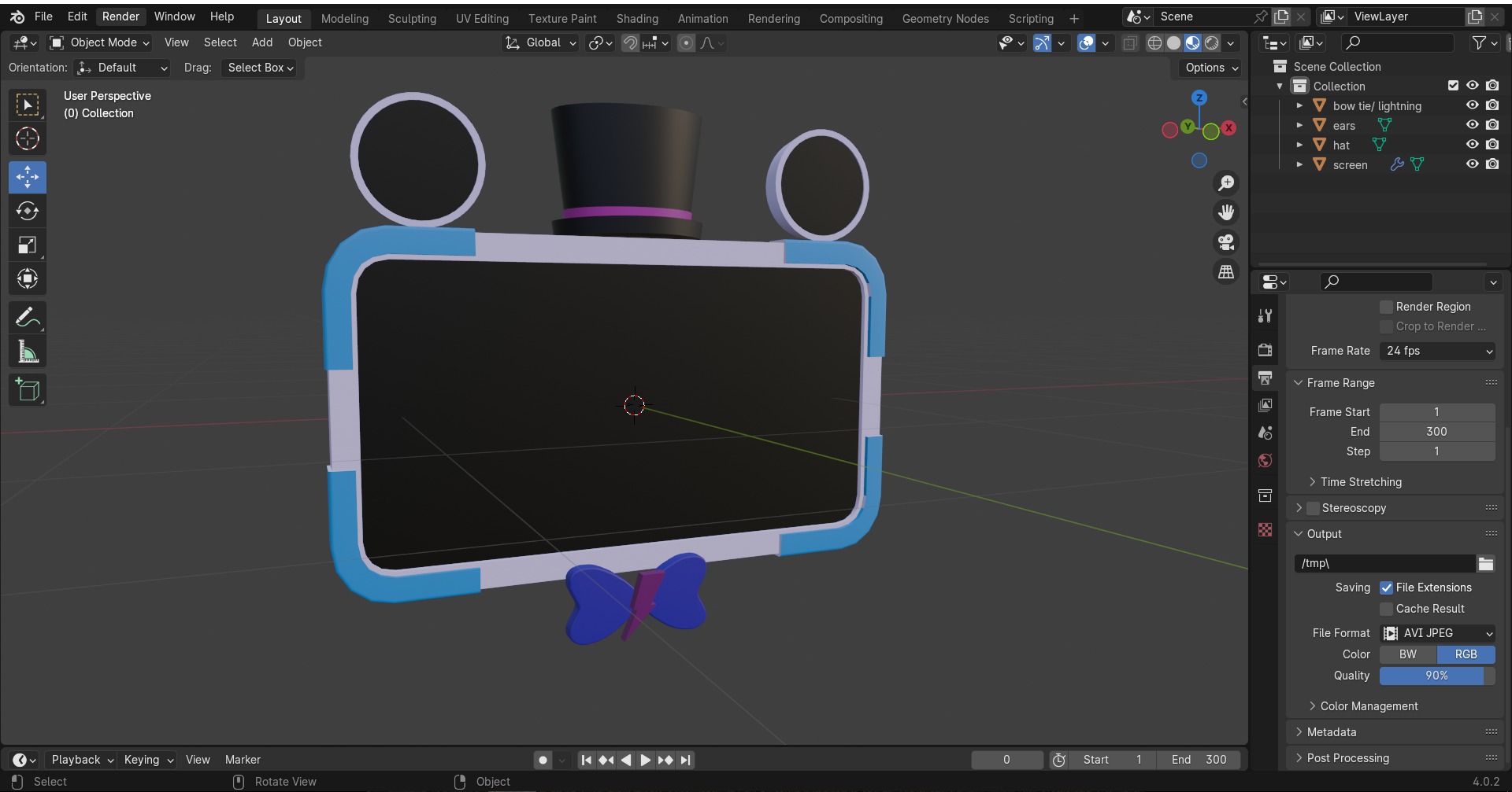 five nights at freddys security breach save box 3D model_1