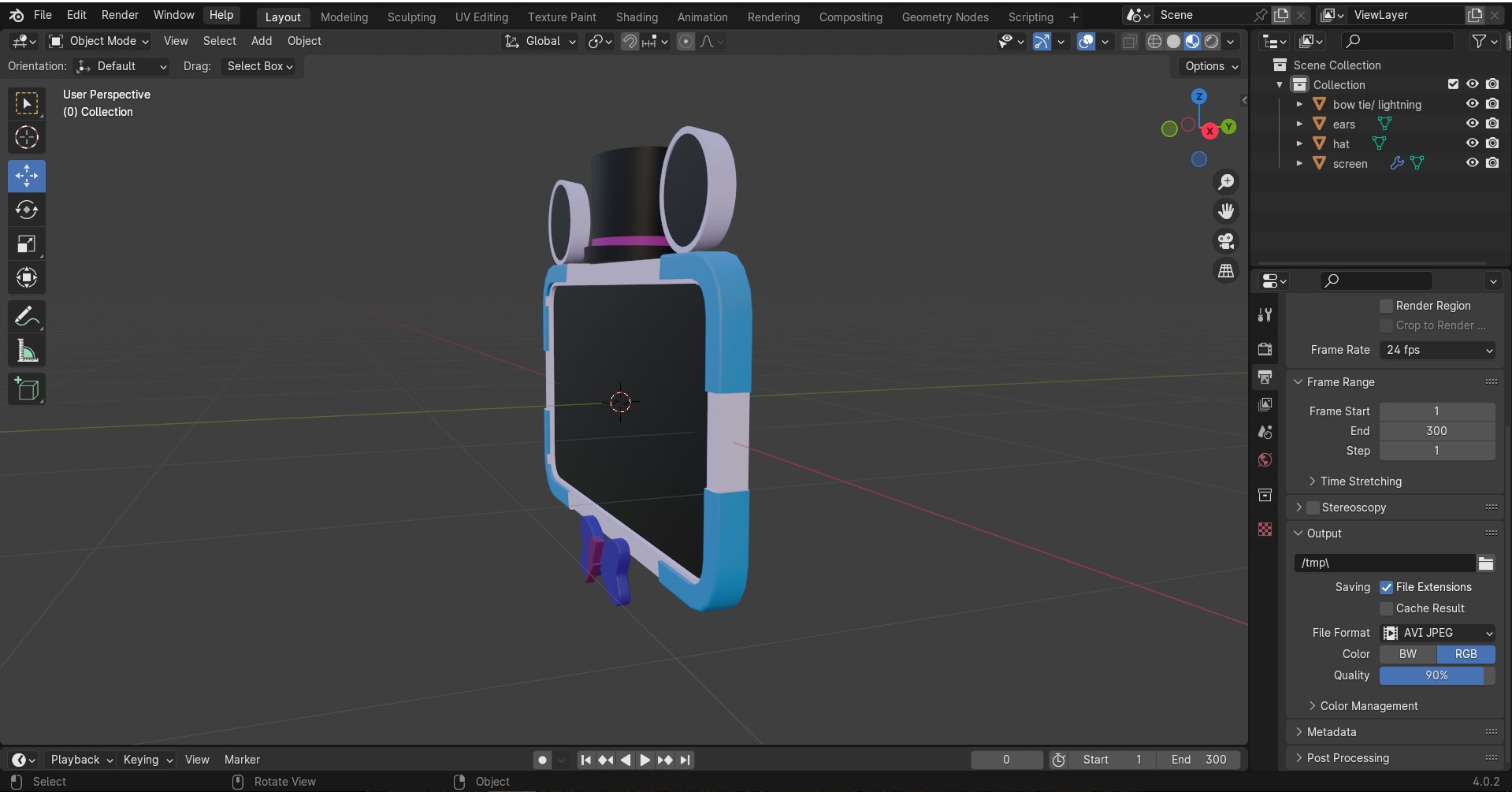 five nights at freddys security breach save box 3D model_2