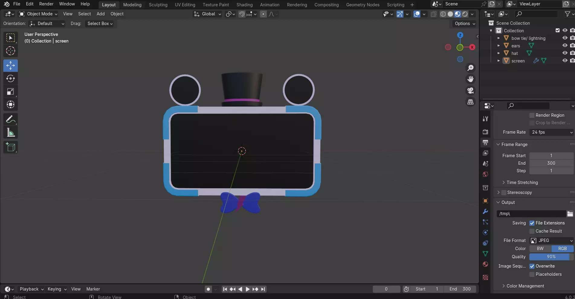 five nights at freddys security breach save box 3D model_0