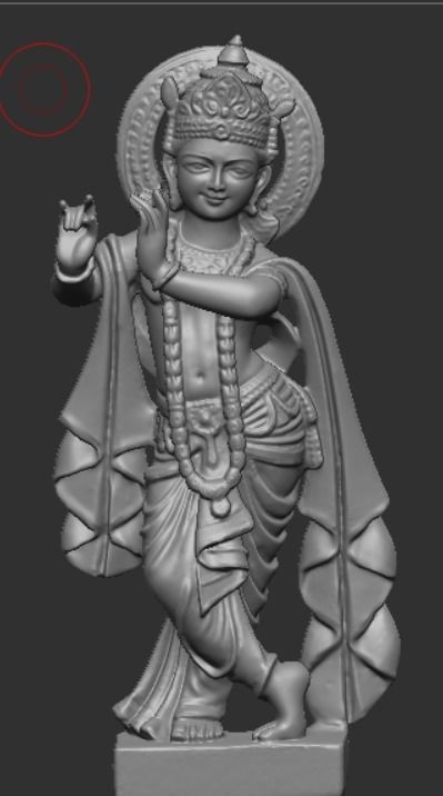 krishna murti 3D print model_1